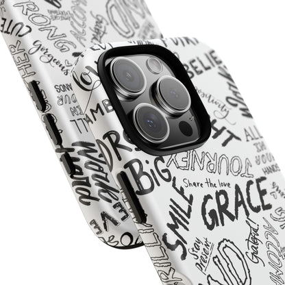 Inspirational Words Phone Case — Black & White Handlettered Positive Quotes