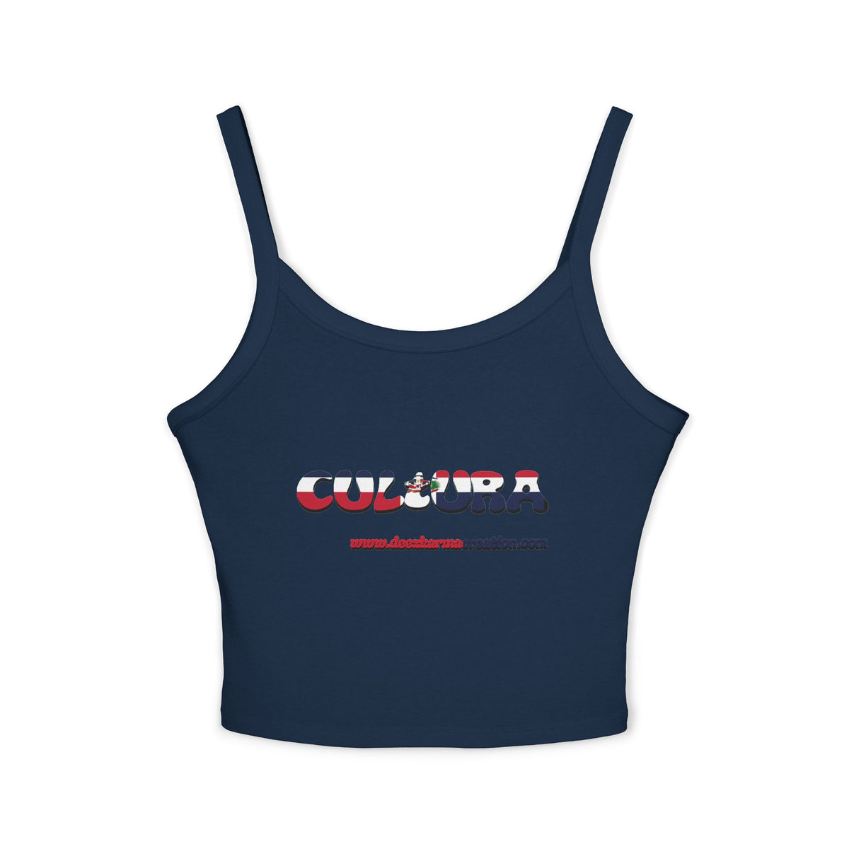 La Cultura Habla — Dominican Pride Spaghetti Strap Tank
