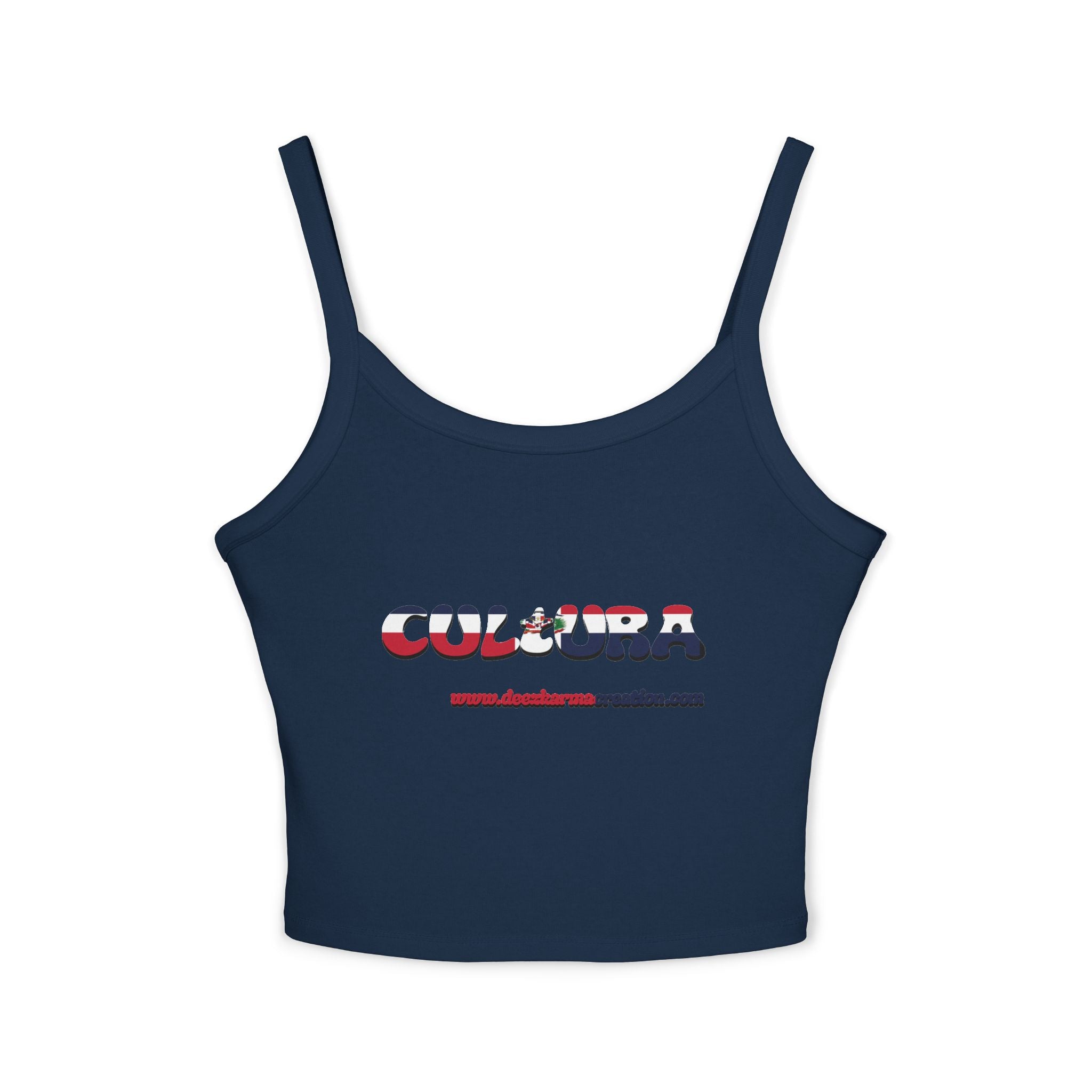 La Cultura Habla — Dominican Pride Spaghetti Strap Tank
