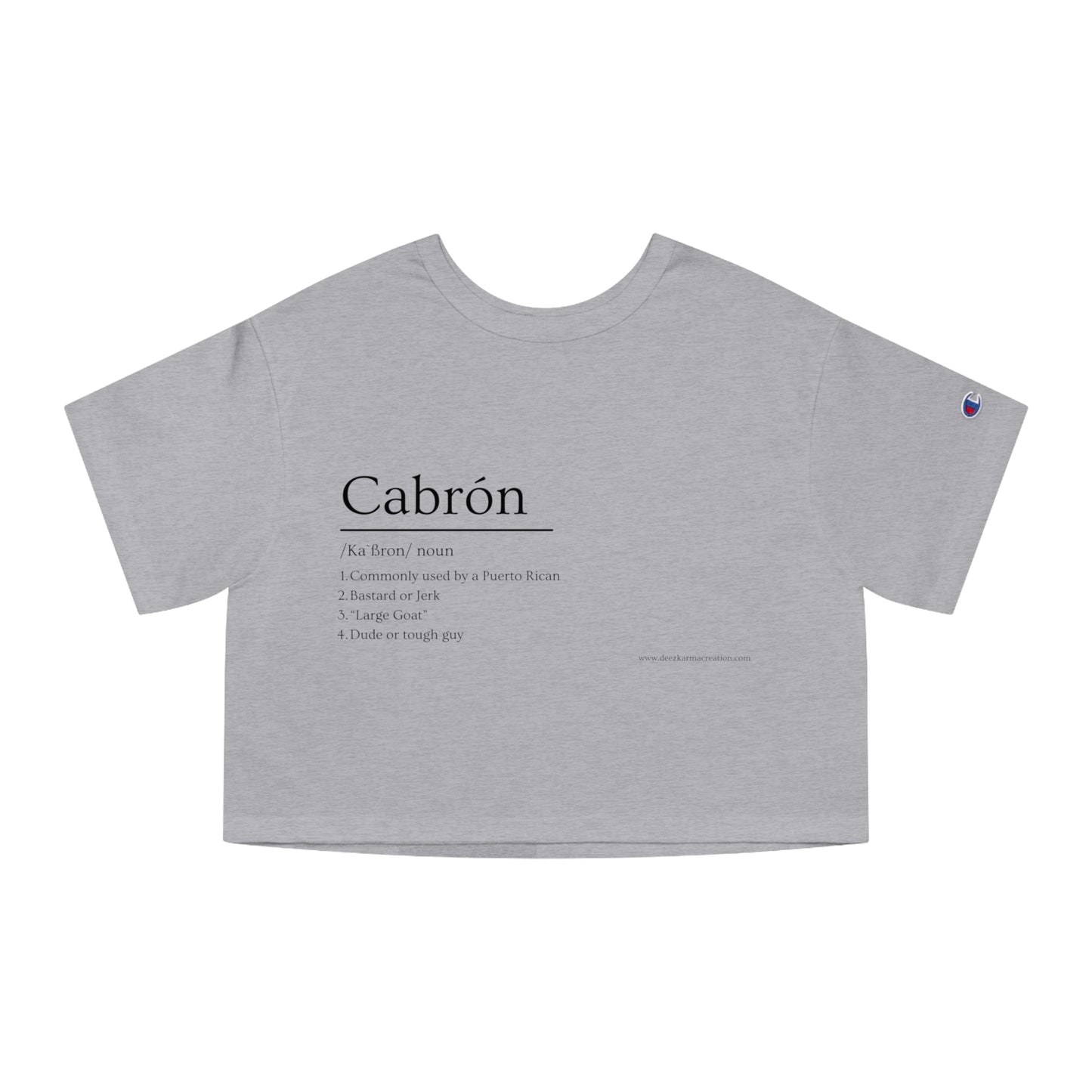 Cabrón Crop Tee | Built Different | Latina Streetwear Graphic Top