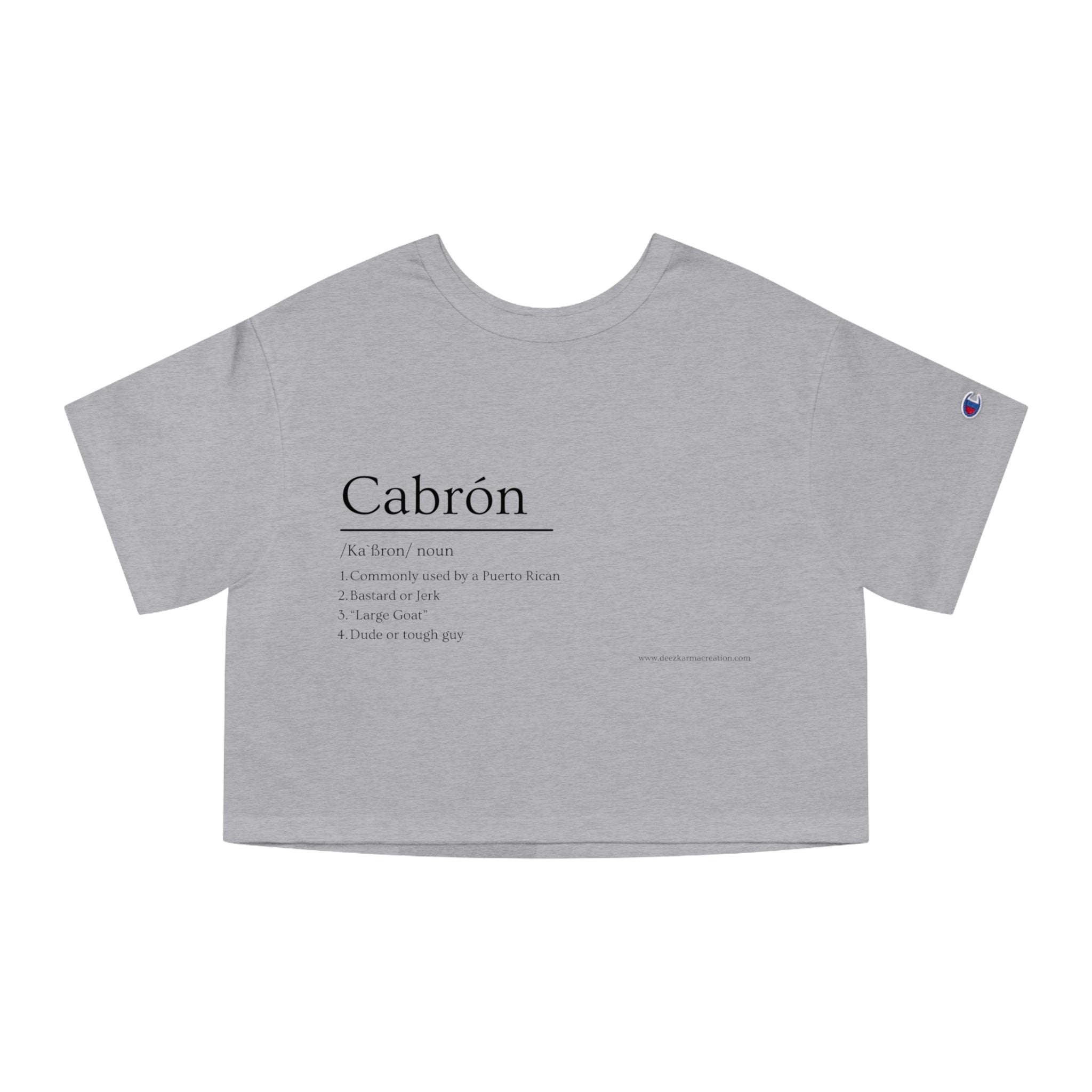 Cabrón Crop Tee | Built Different | Latina Streetwear Graphic Top