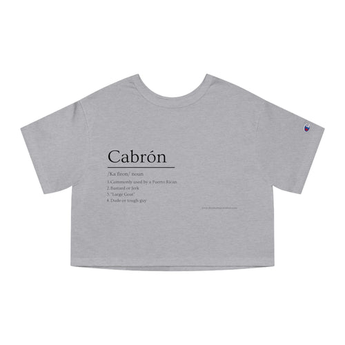Cabrón Crop Tee | Built Different | Latina Streetwear Graphic Top