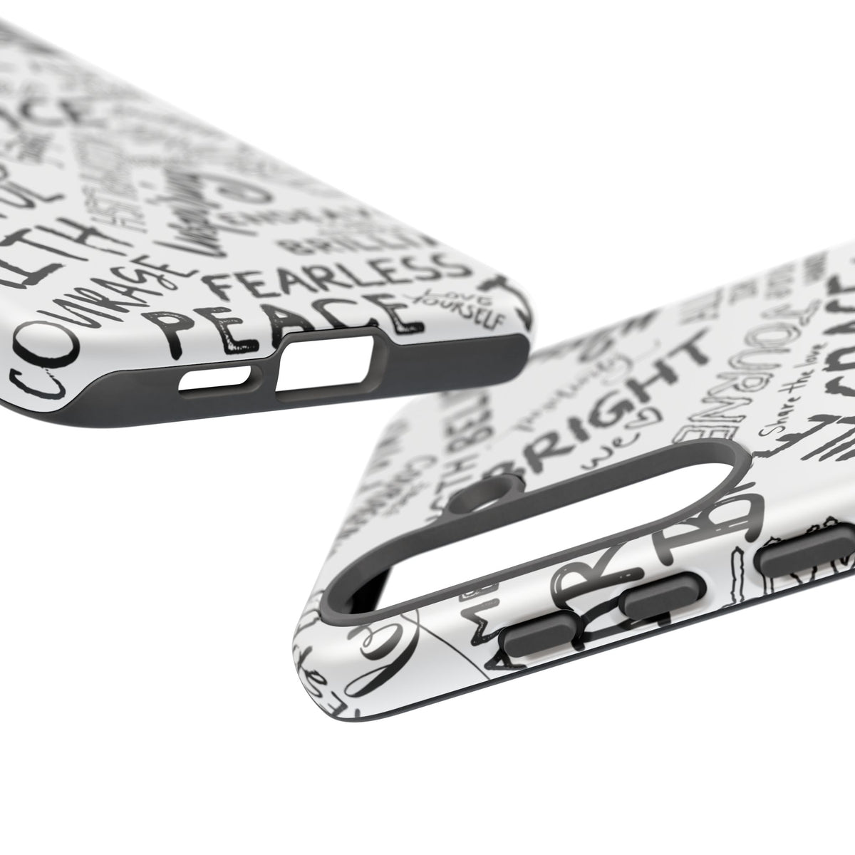 Inspirational Words Phone Case — Black & White Handlettered Positive Quotes