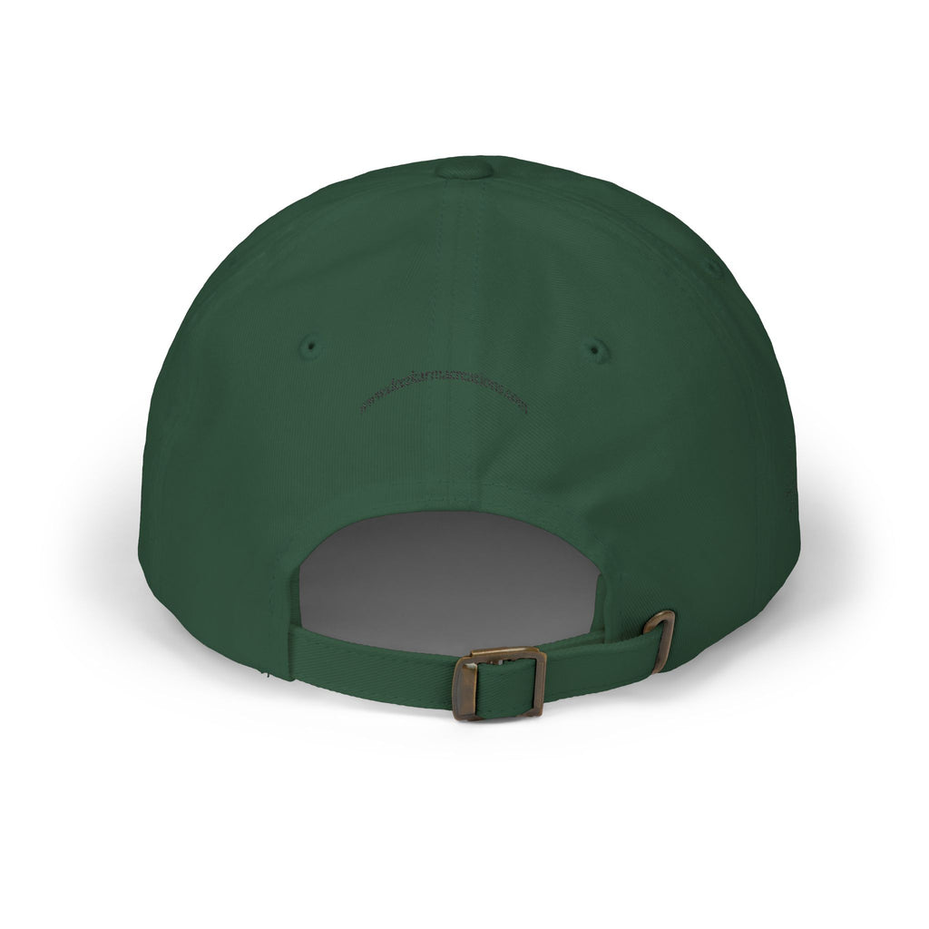 Beauty Affirmation & Angel Number 444 Classic Dad Cap — Vintage Brass Strap, Soft Cotton