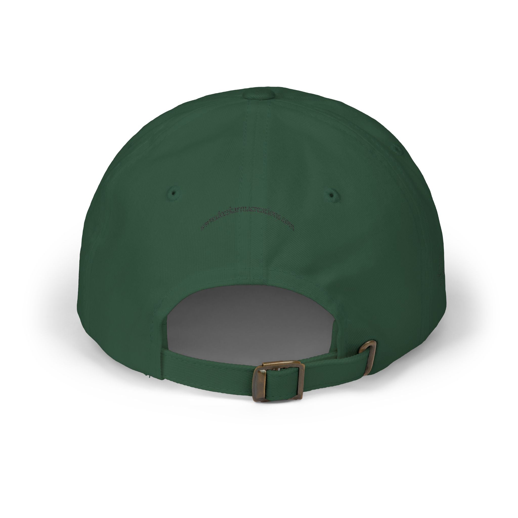 Beauty Affirmation & Angel Number 444 Classic Dad Cap — Vintage Brass Strap, Soft Cotton