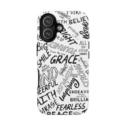 Inspirational Words Phone Case — Black & White Handlettered Positive Quotes
