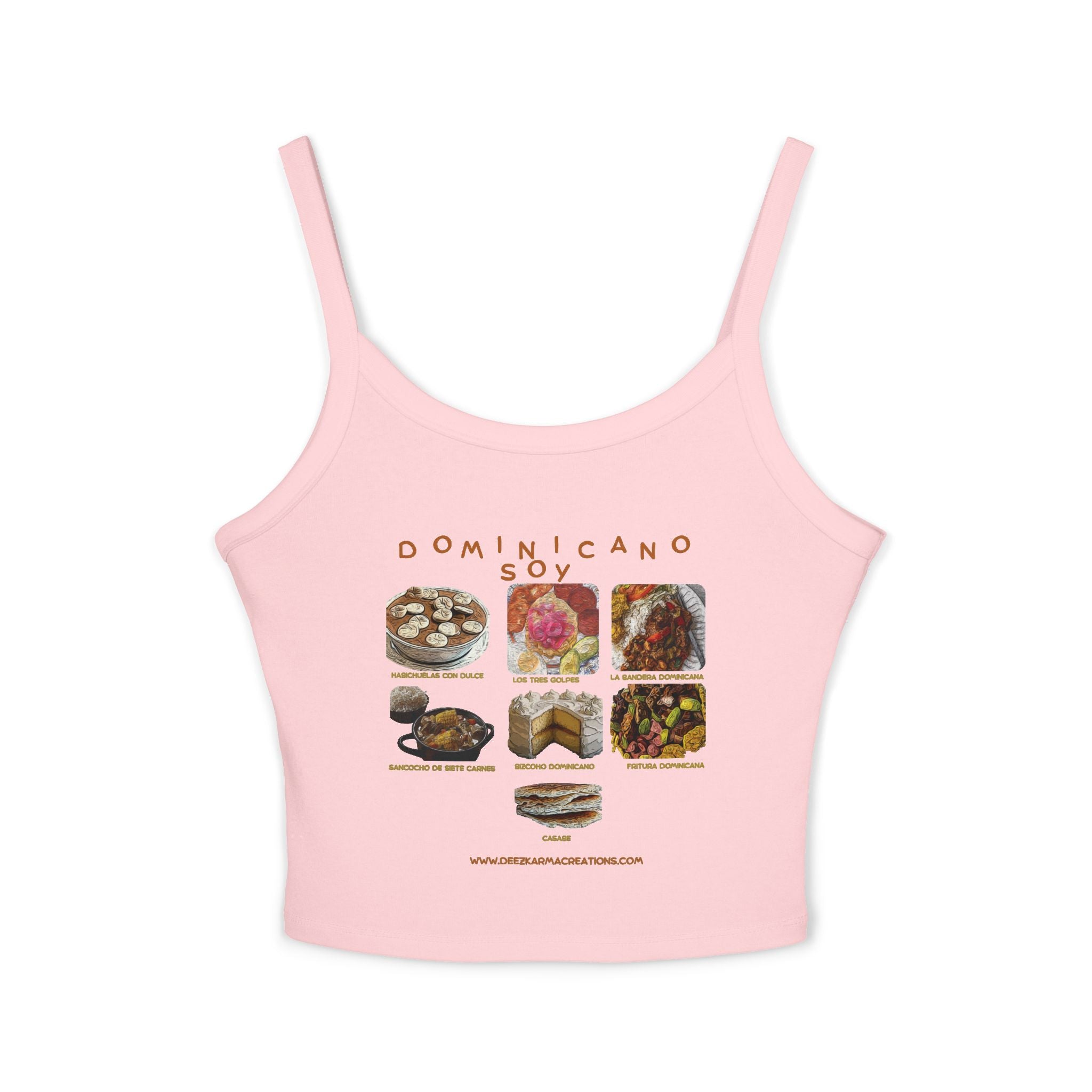 Every Dish Tells a Story — Dominicano Soy Spaghetti Strap Tank
