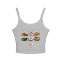 Borikén Soy | Puerto Rican Food Collage Spaghetti Tank | Boricua Pride