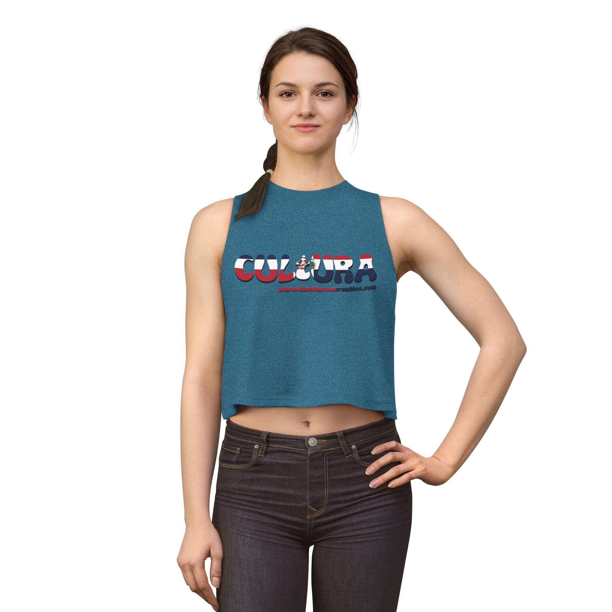 La Cultura Se Lleva — Dominican Pride Crop Tank Top