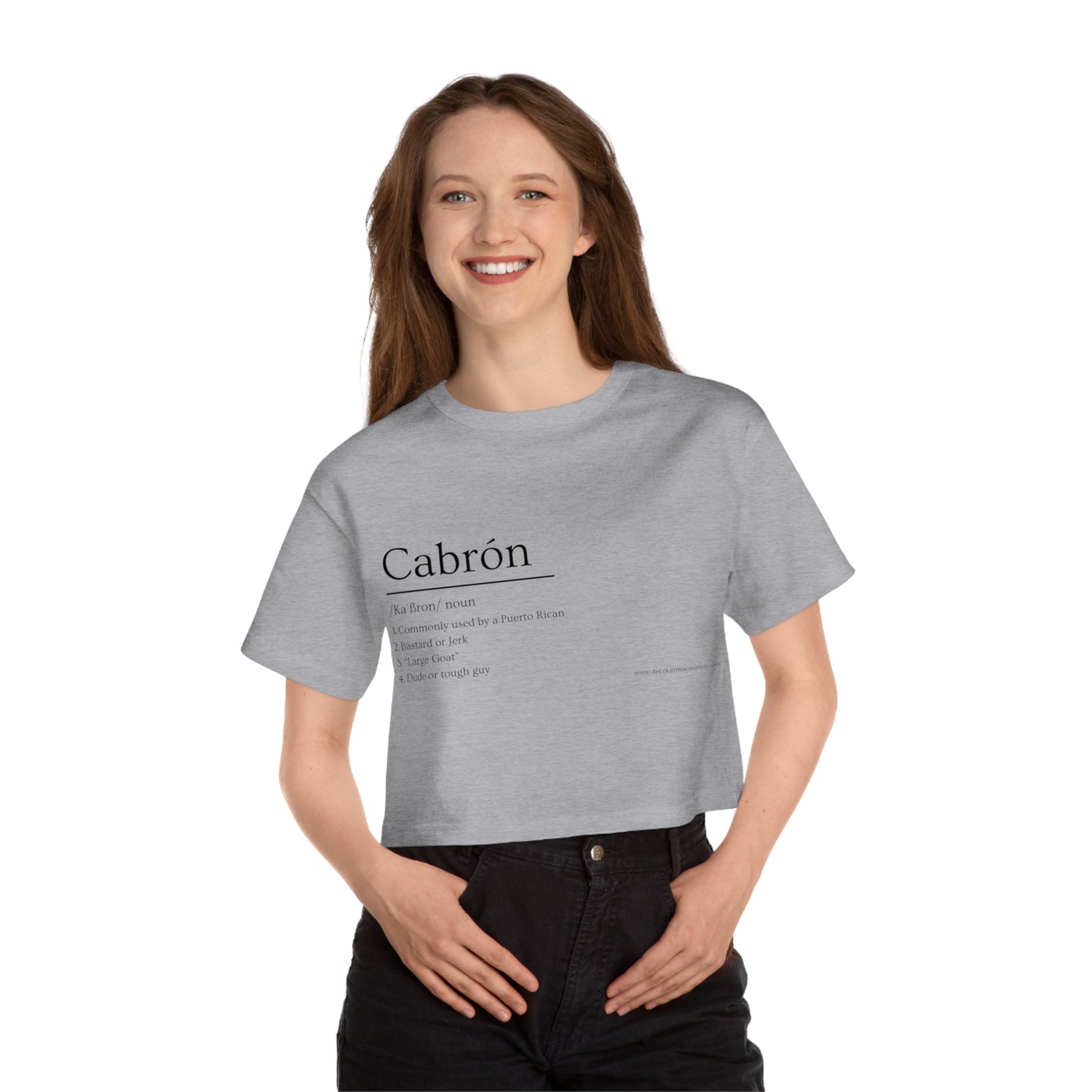 Cabrón Crop Tee | Built Different | Latina Streetwear Graphic Top