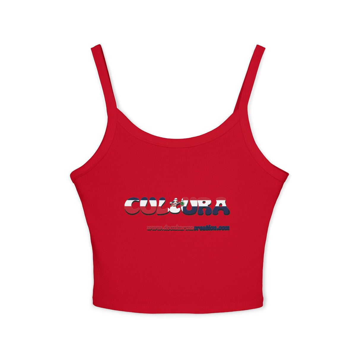 La Cultura Habla — Dominican Pride Spaghetti Strap Tank