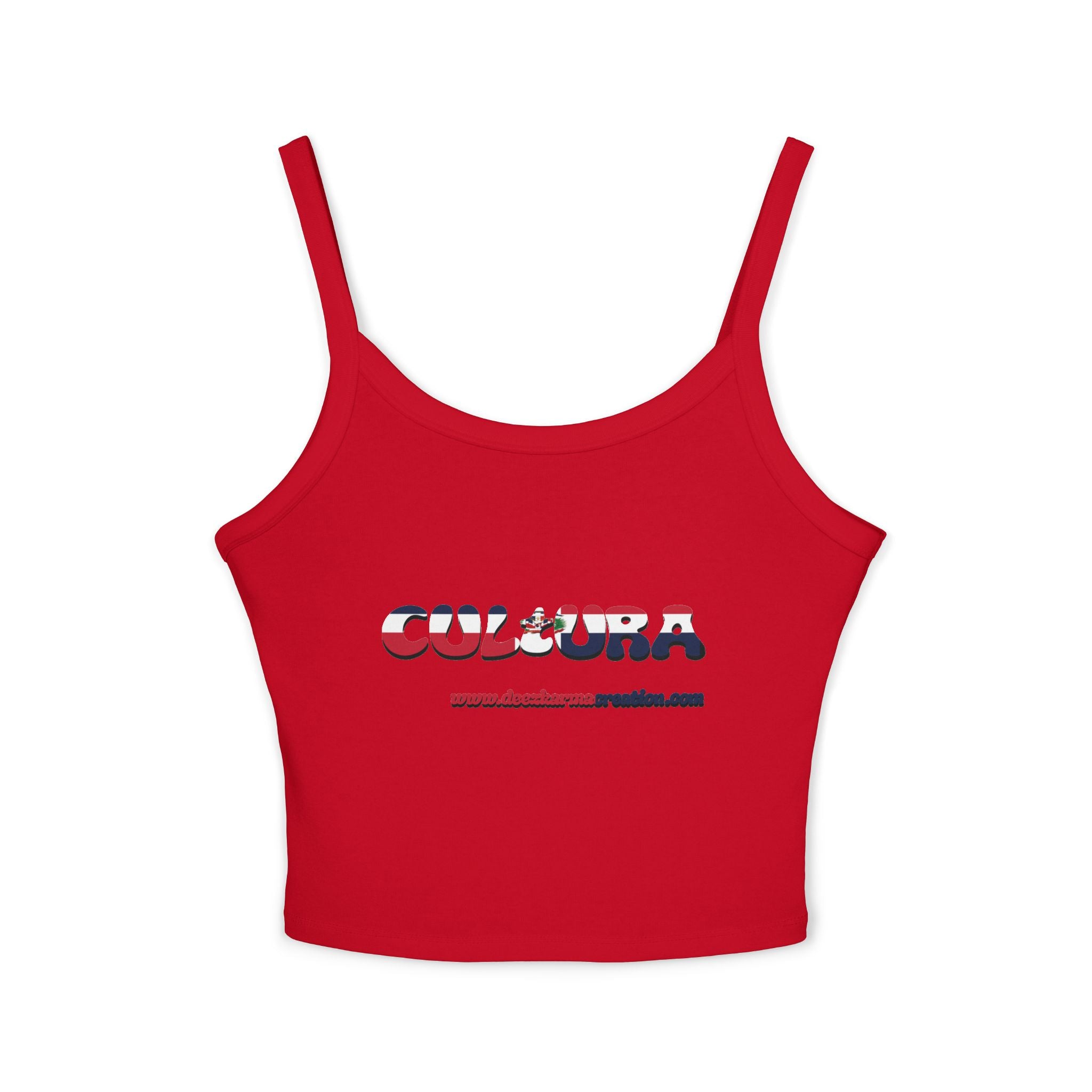La Cultura Habla — Dominican Pride Spaghetti Strap Tank