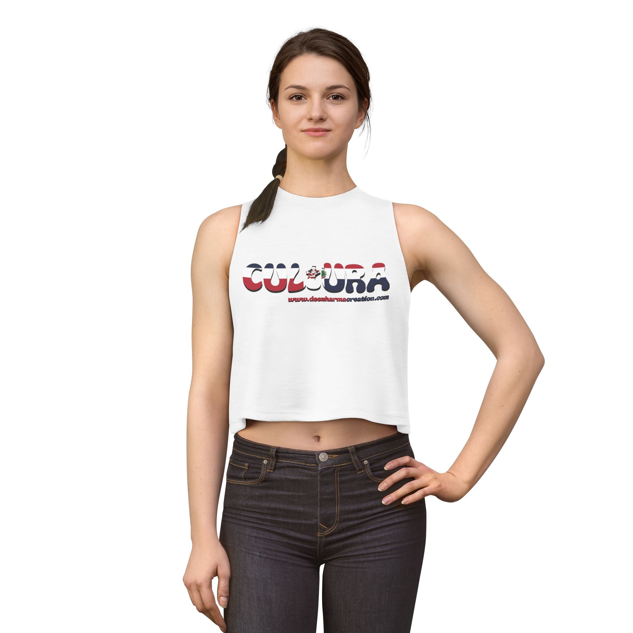 La Cultura Se Lleva — Dominican Pride Crop Tank Top