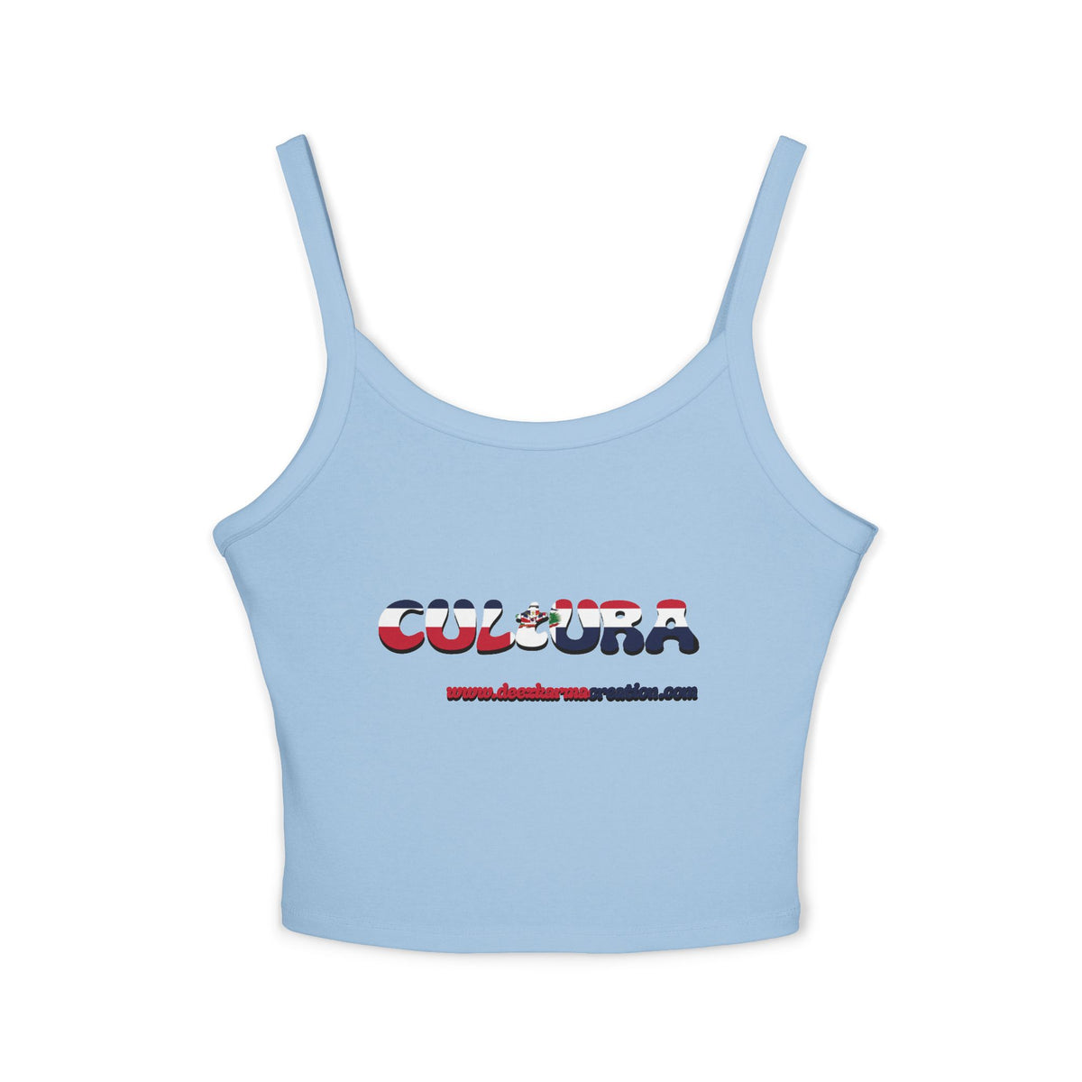 La Cultura Habla — Dominican Pride Spaghetti Strap Tank