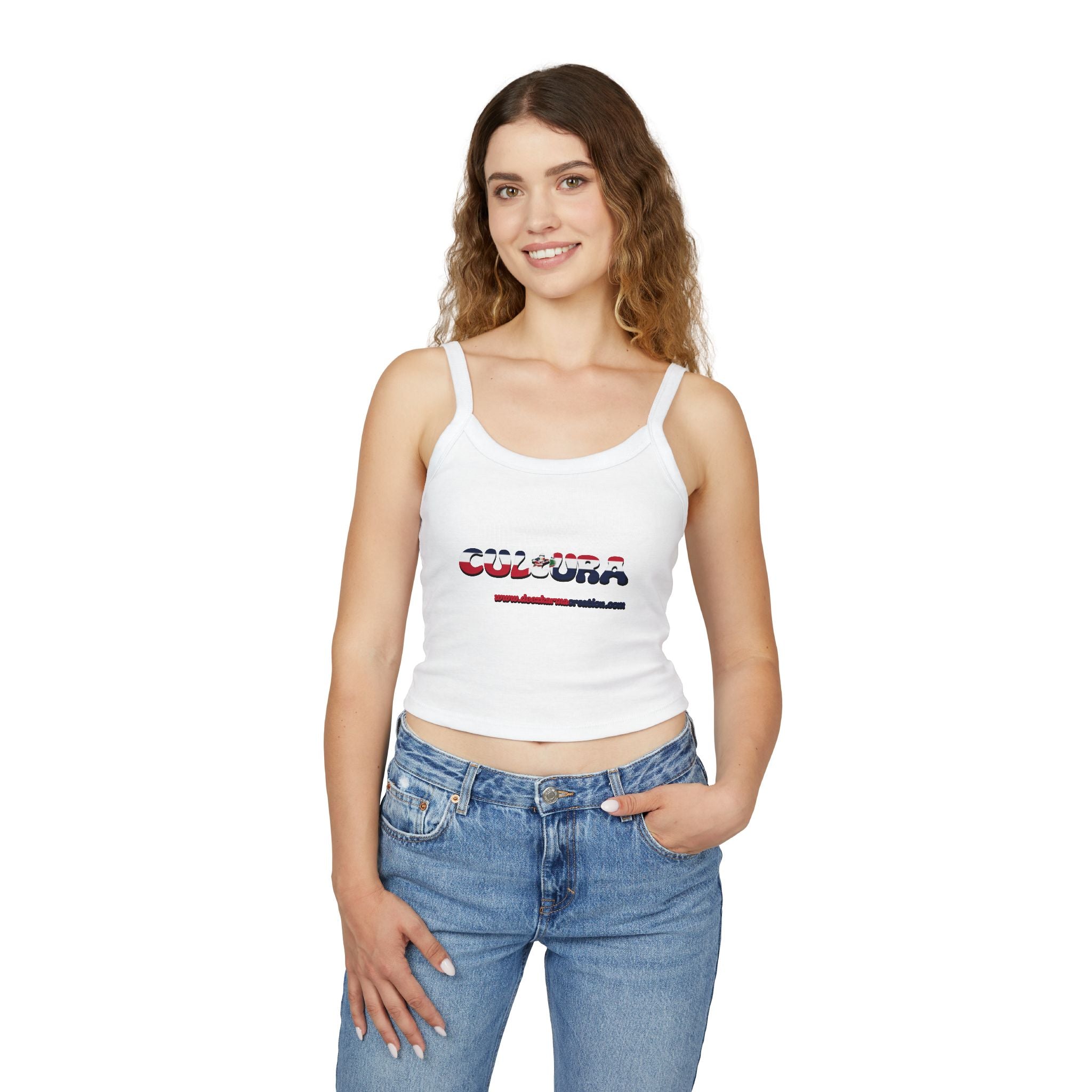 La Cultura Habla — Dominican Pride Spaghetti Strap Tank