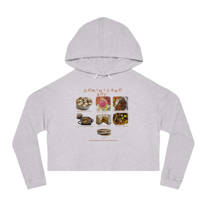 Dominican Traditional Dishes Cropped Hoodie | Dominican Food Design