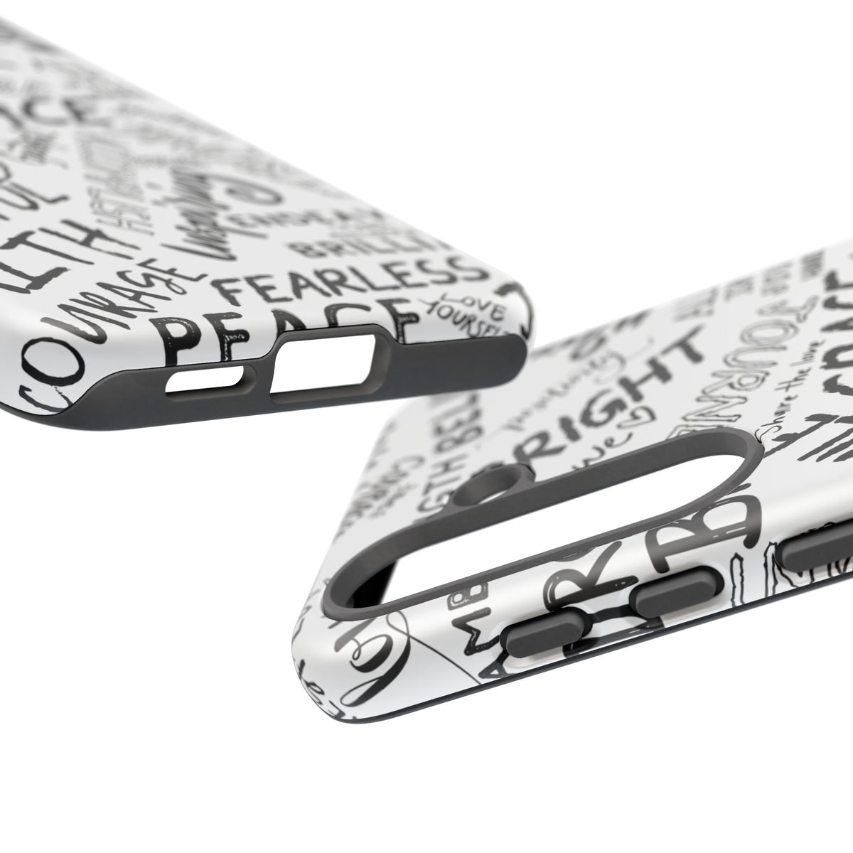 Inspirational Words Phone Case — Black & White Handlettered Positive Quotes