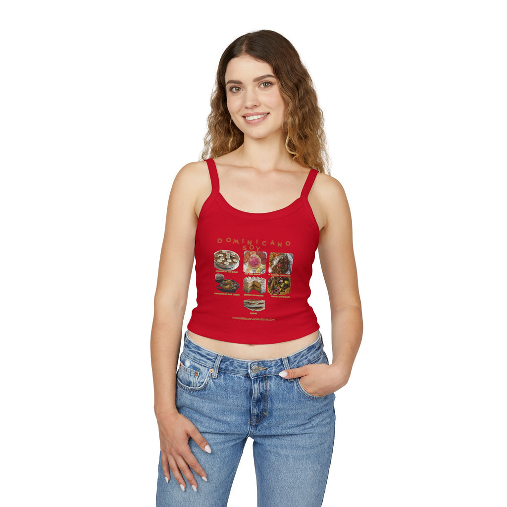 Every Dish Tells a Story — Dominicano Soy Spaghetti Strap Tank