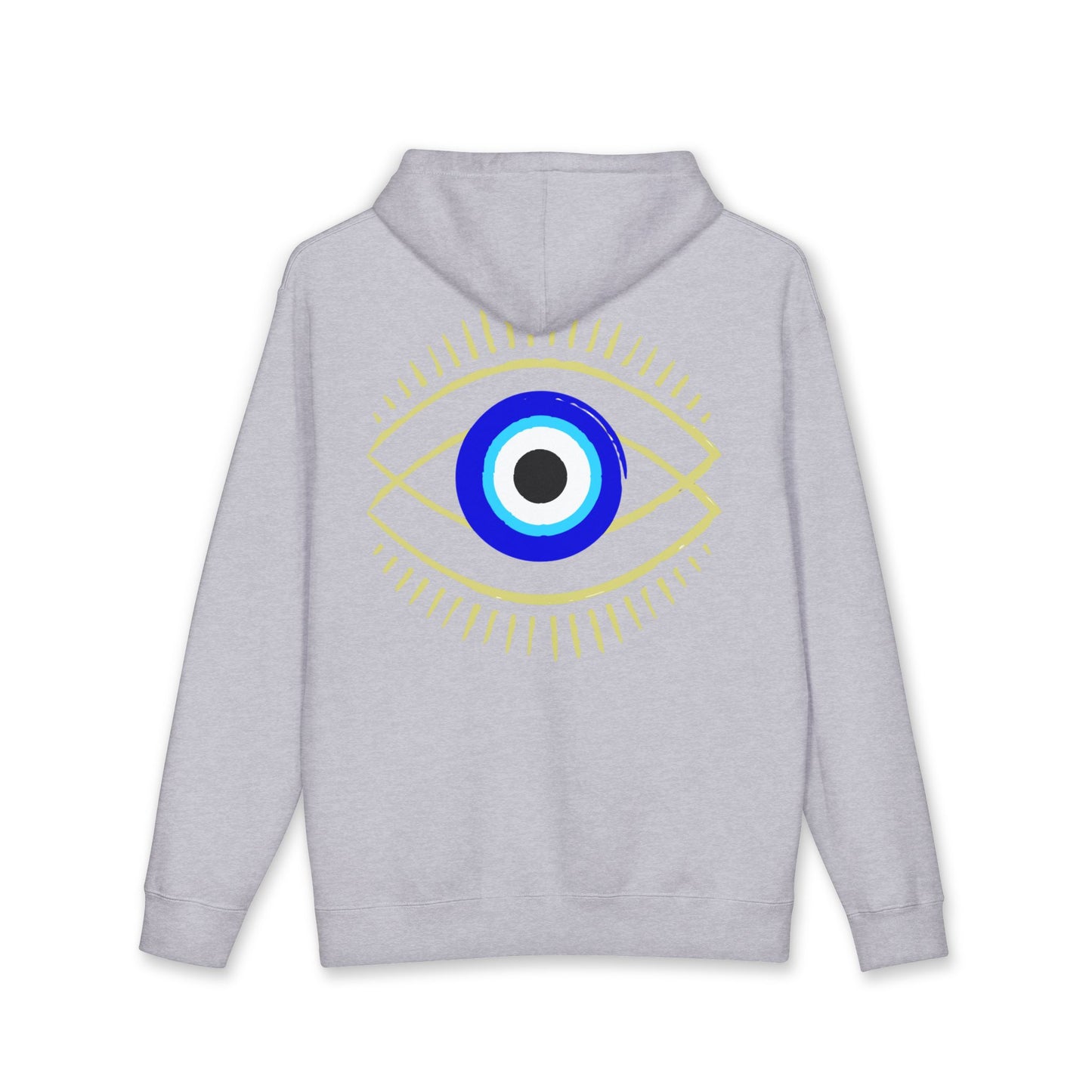 Evil Eye Hoodie — "Dios Me Libre de Los Malos Ojos" Graphic Pullover