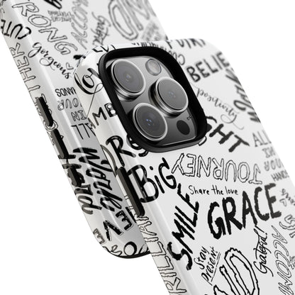 Inspirational Words Phone Case — Black & White Handlettered Positive Quotes