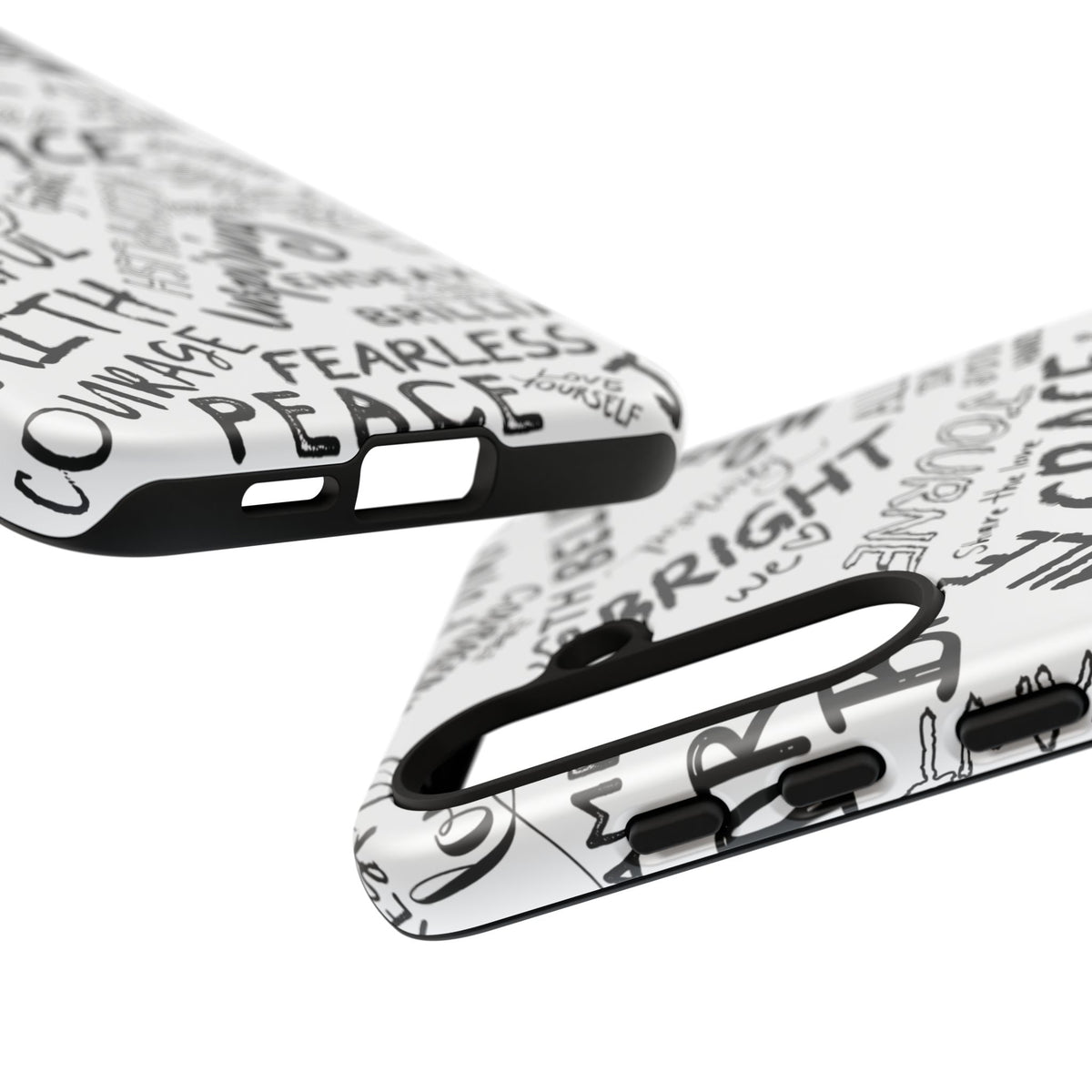 Inspirational Words Phone Case — Black & White Handlettered Positive Quotes