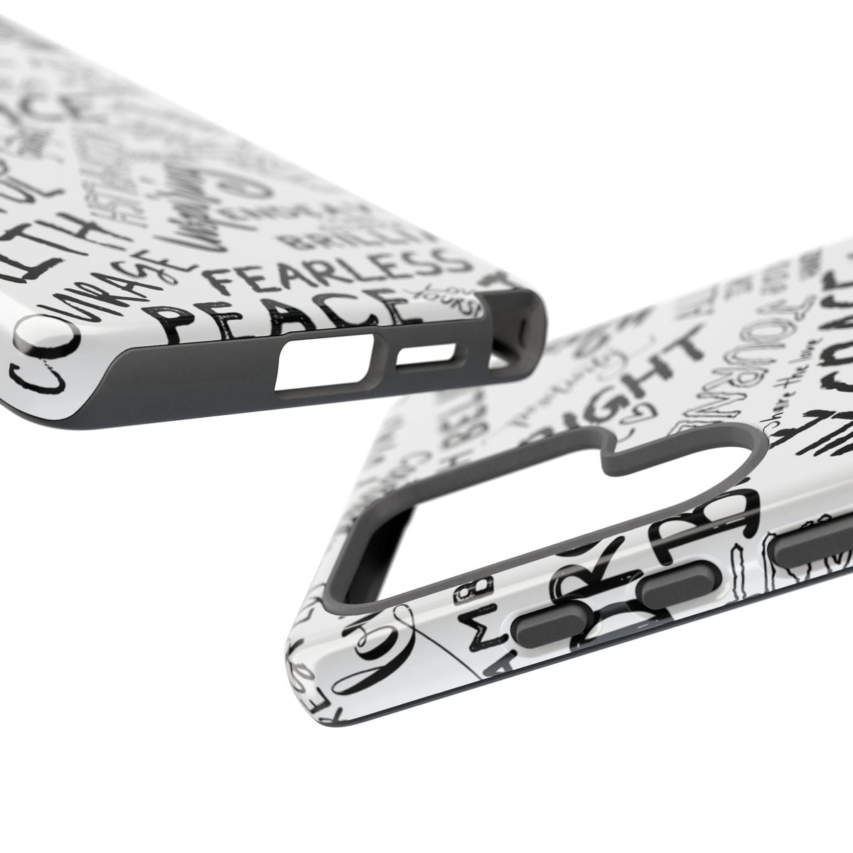 Inspirational Words Phone Case — Black & White Handlettered Positive Quotes