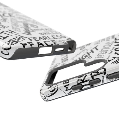 Inspirational Words Phone Case — Black & White Handlettered Positive Quotes