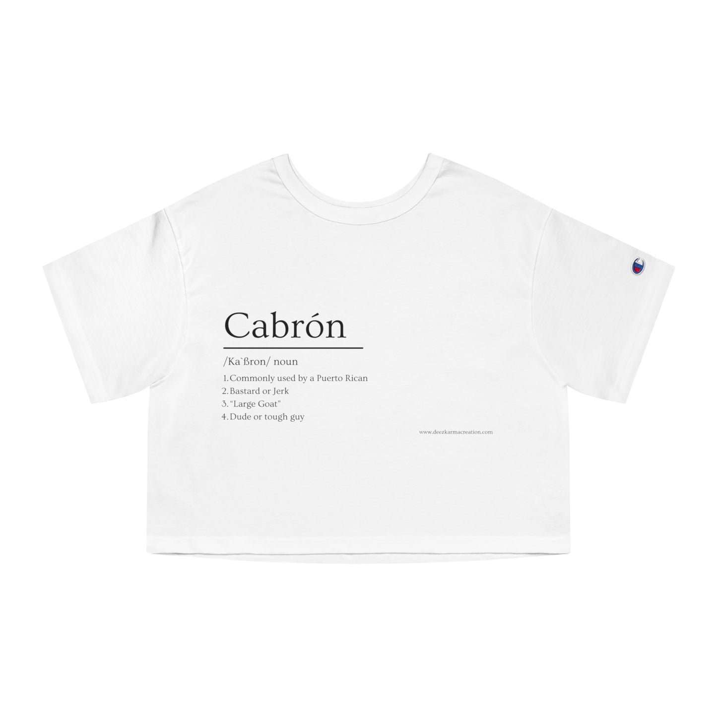 Cabrón Crop Tee | Built Different | Latina Streetwear Graphic Top