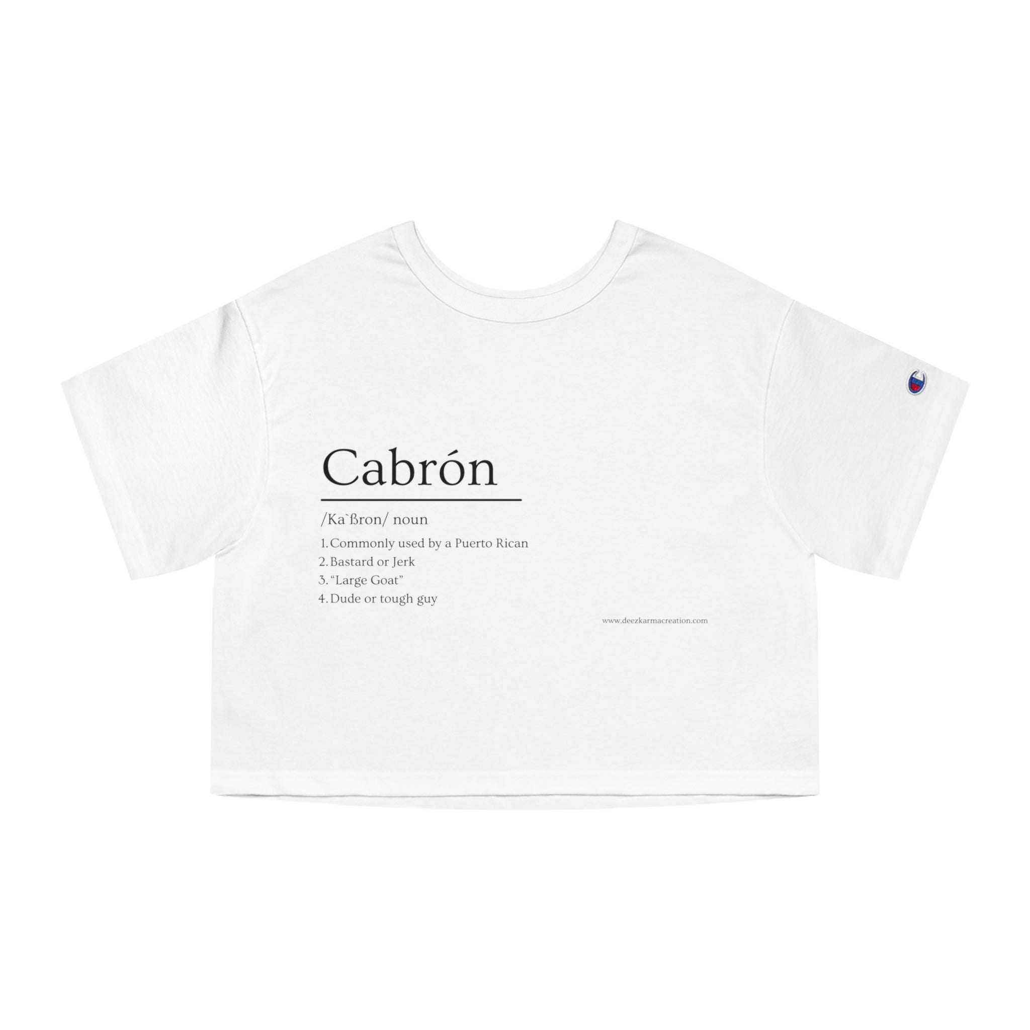 Cabrón Crop Tee | Built Different | Latina Streetwear Graphic Top