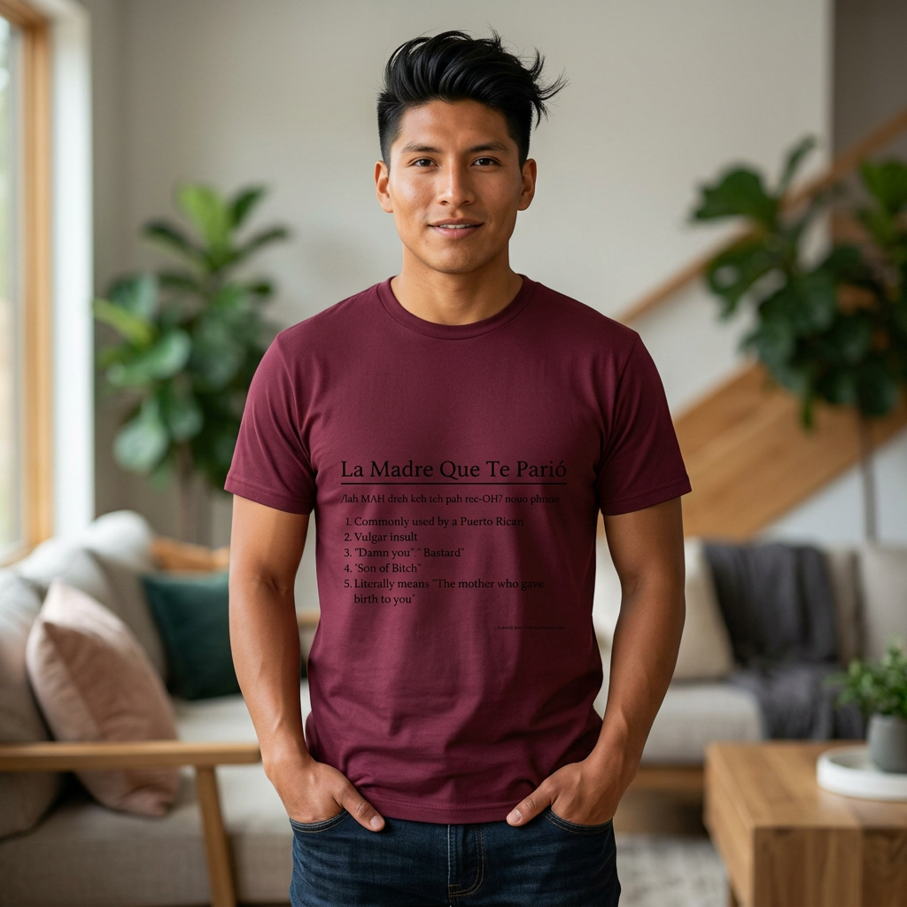 La Madre Que Te Parió | Champion Definition Tee | Spanish Phrase Shirt