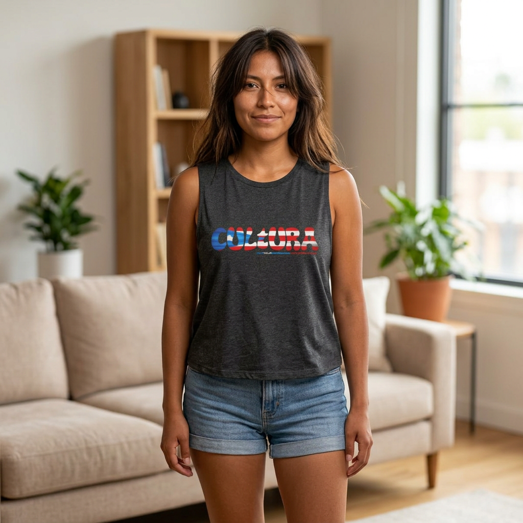 Born Boricua, Built Different — Cultura Crop Tank