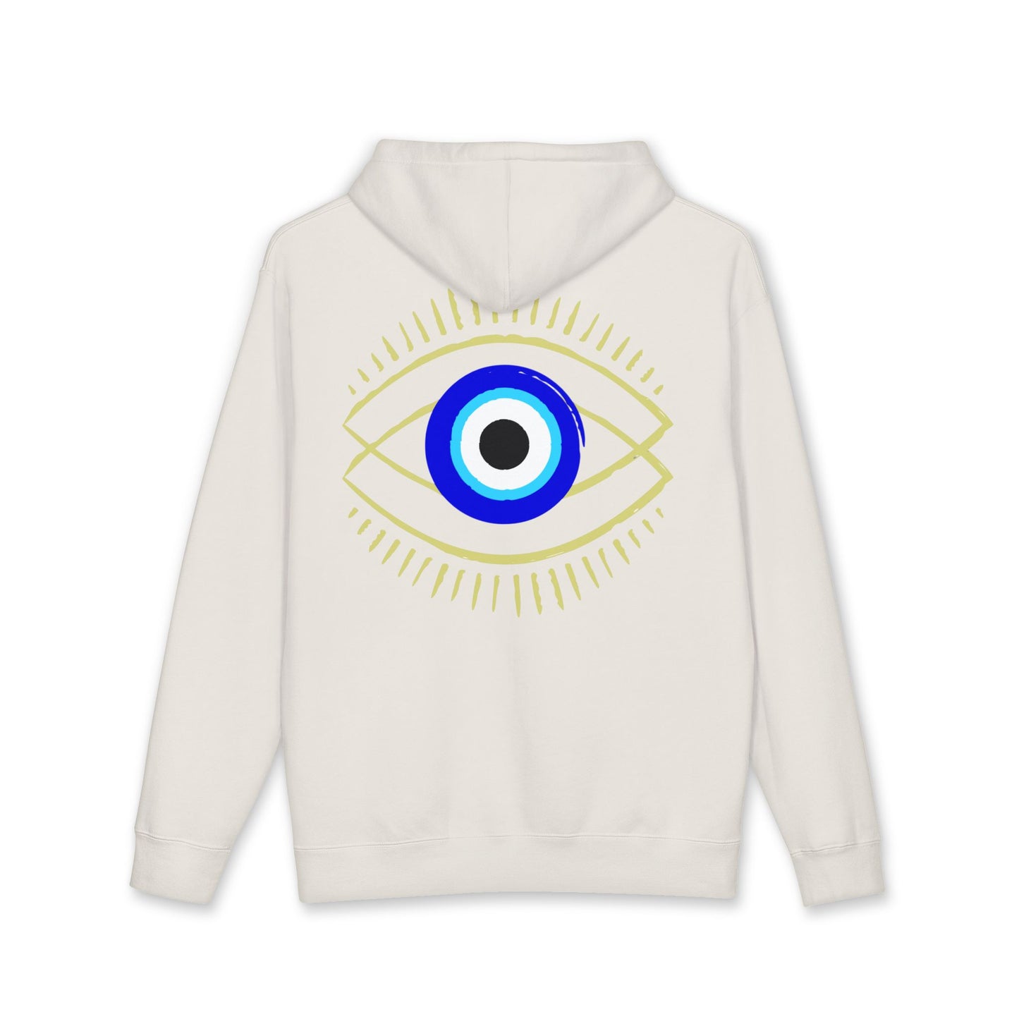 Evil Eye Hoodie — "Dios Me Libre de Los Malos Ojos" Graphic Pullover