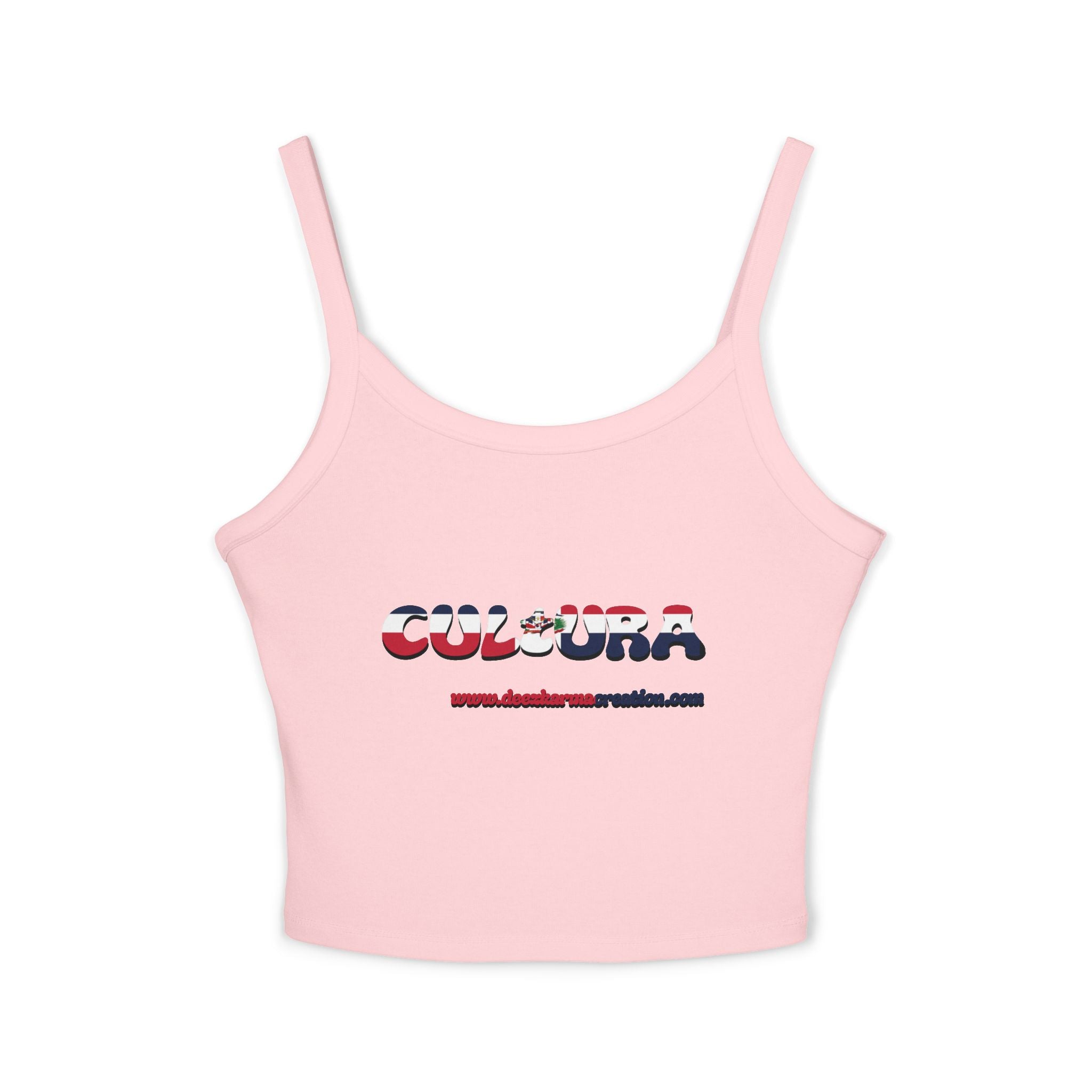 La Cultura Habla — Dominican Pride Spaghetti Strap Tank