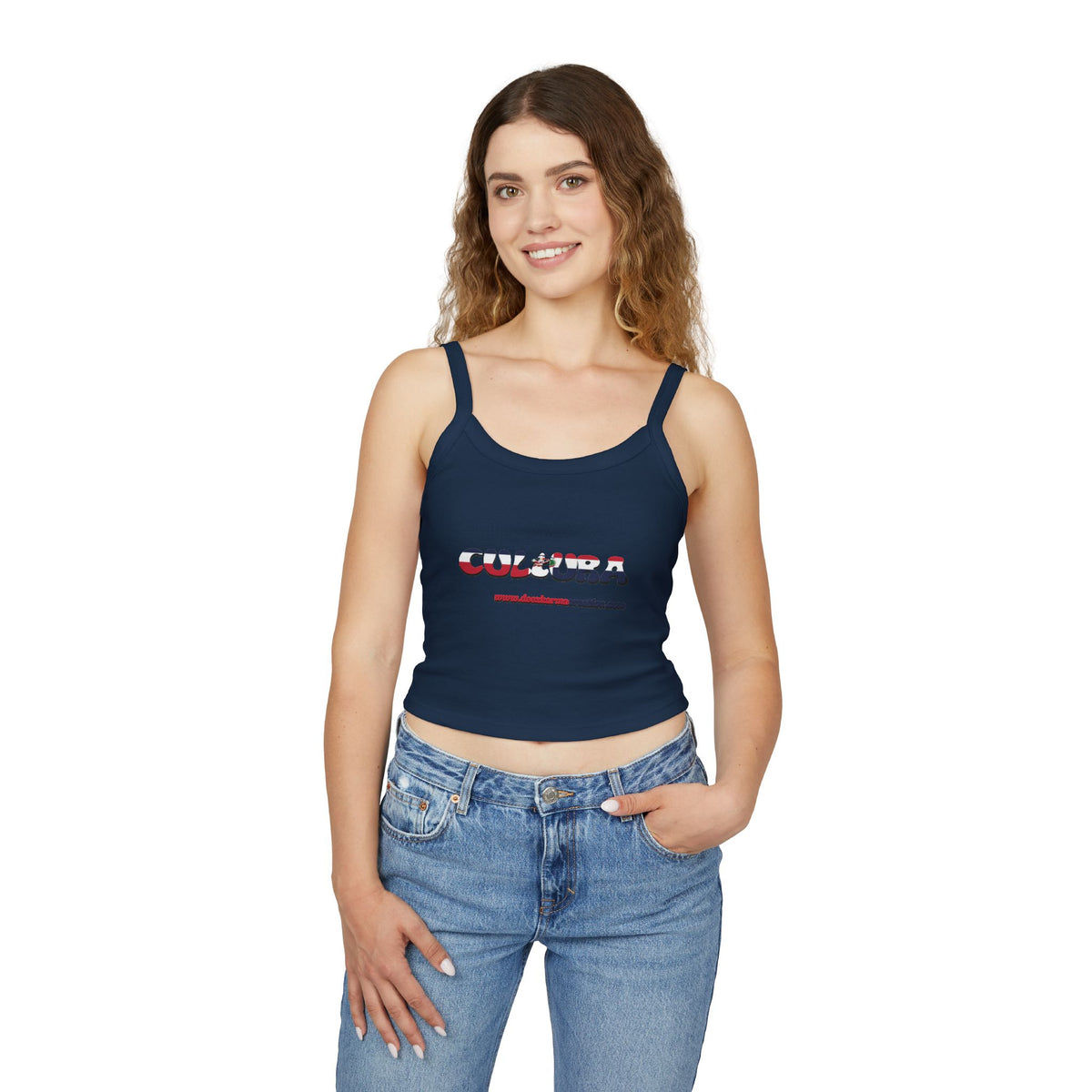La Cultura Habla — Dominican Pride Spaghetti Strap Tank