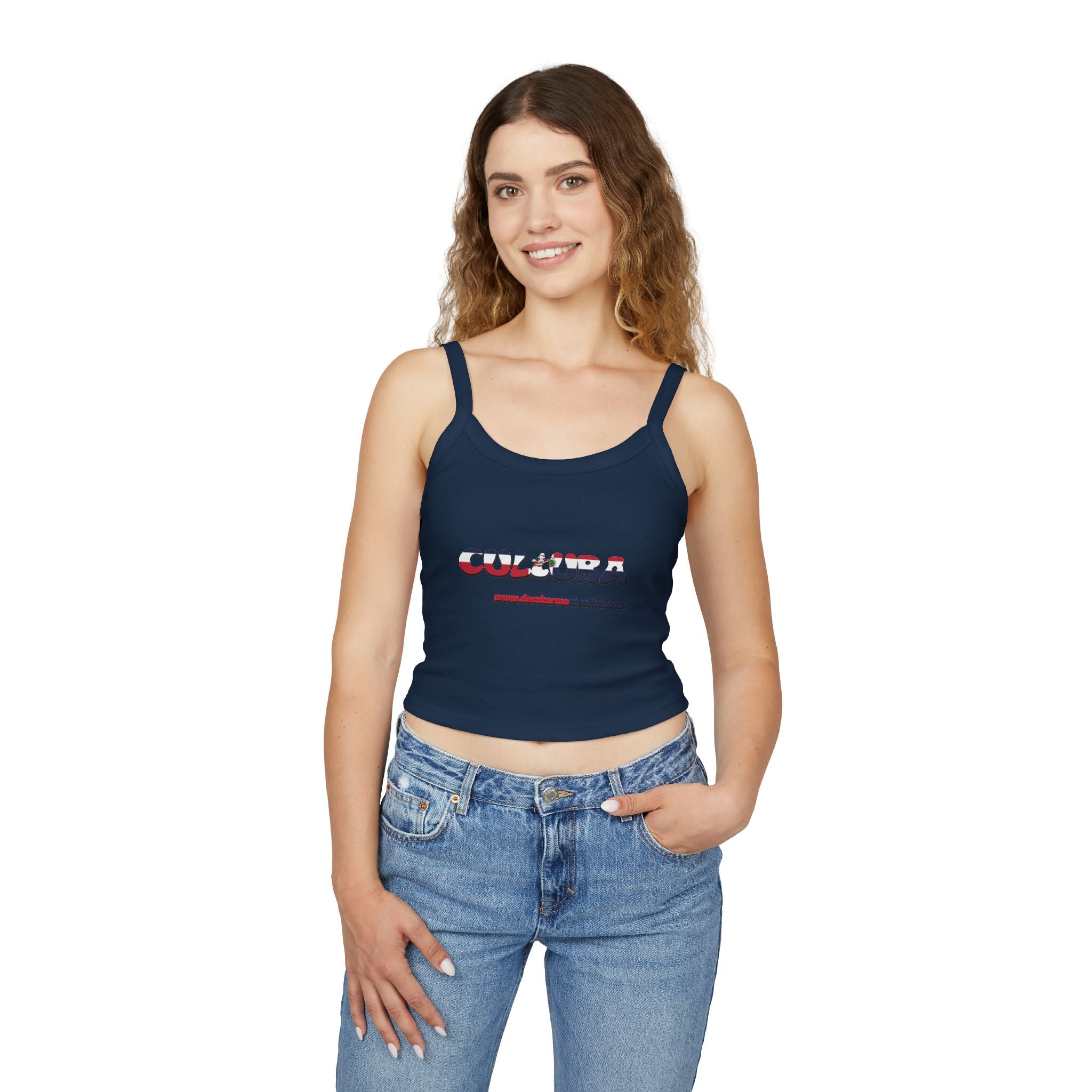 La Cultura Habla — Dominican Pride Spaghetti Strap Tank