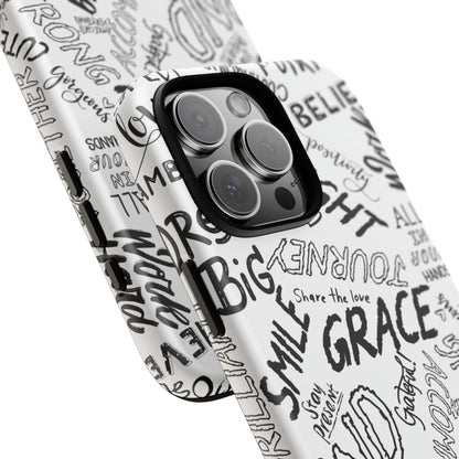 Inspirational Words Phone Case — Black & White Handlettered Positive Quotes