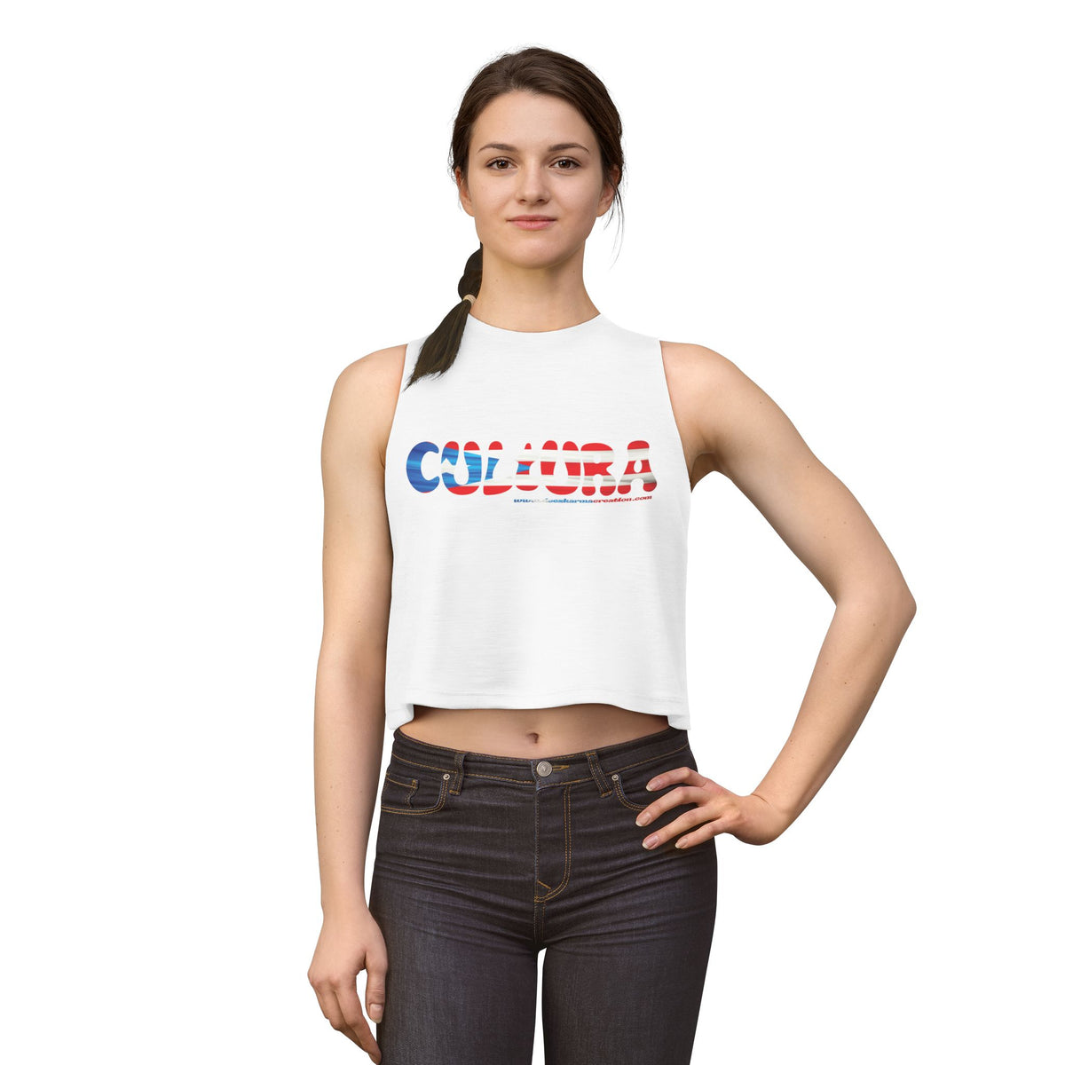 La Bandera Runs Through Me — Crop Tank