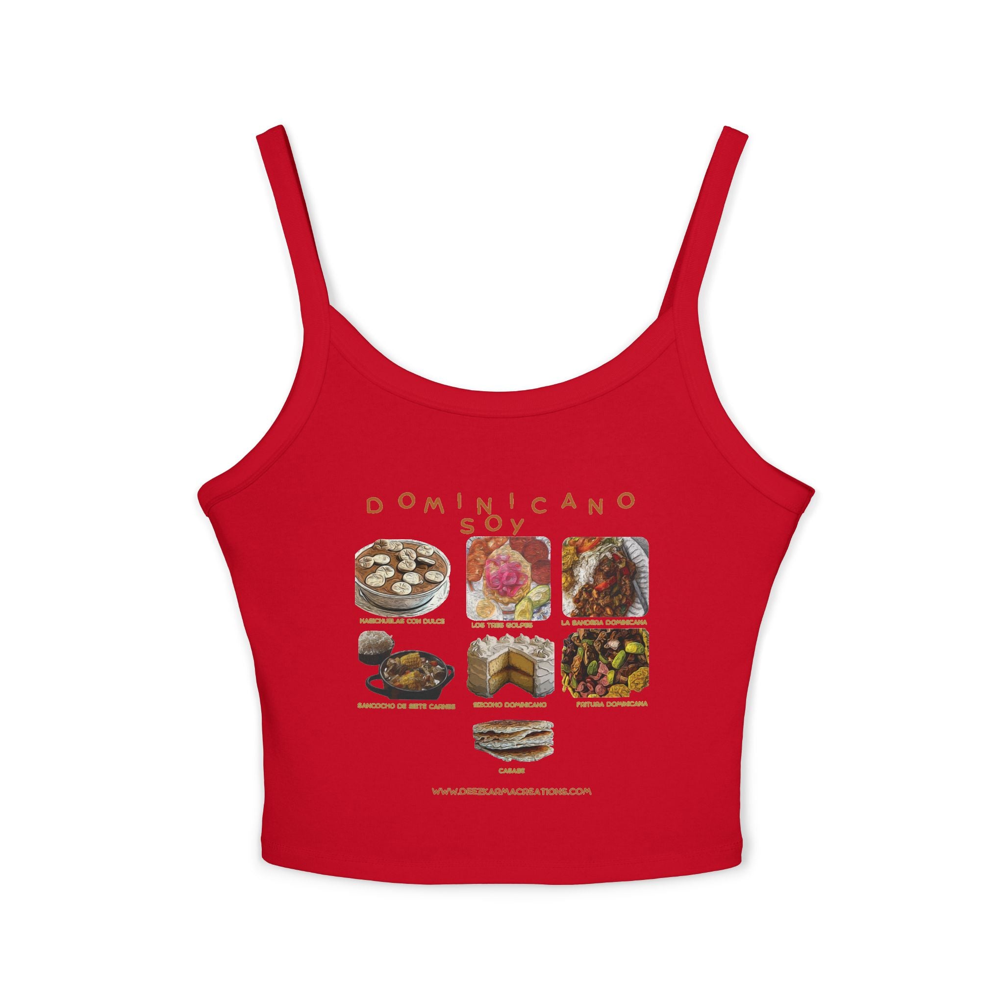 Every Dish Tells a Story — Dominicano Soy Spaghetti Strap Tank