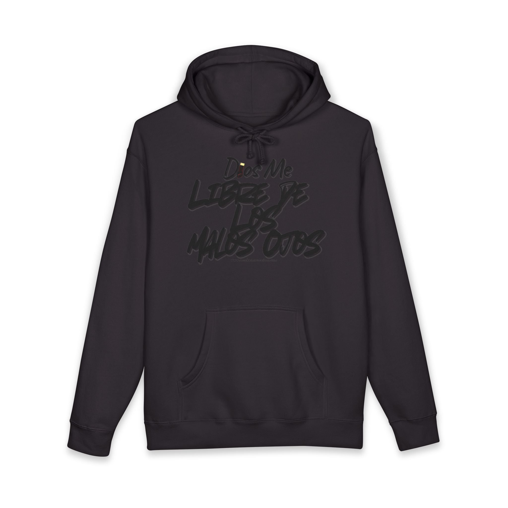 Evil Eye Hoodie — "Dios Me Libre de Los Malos Ojos" Graphic Pullover