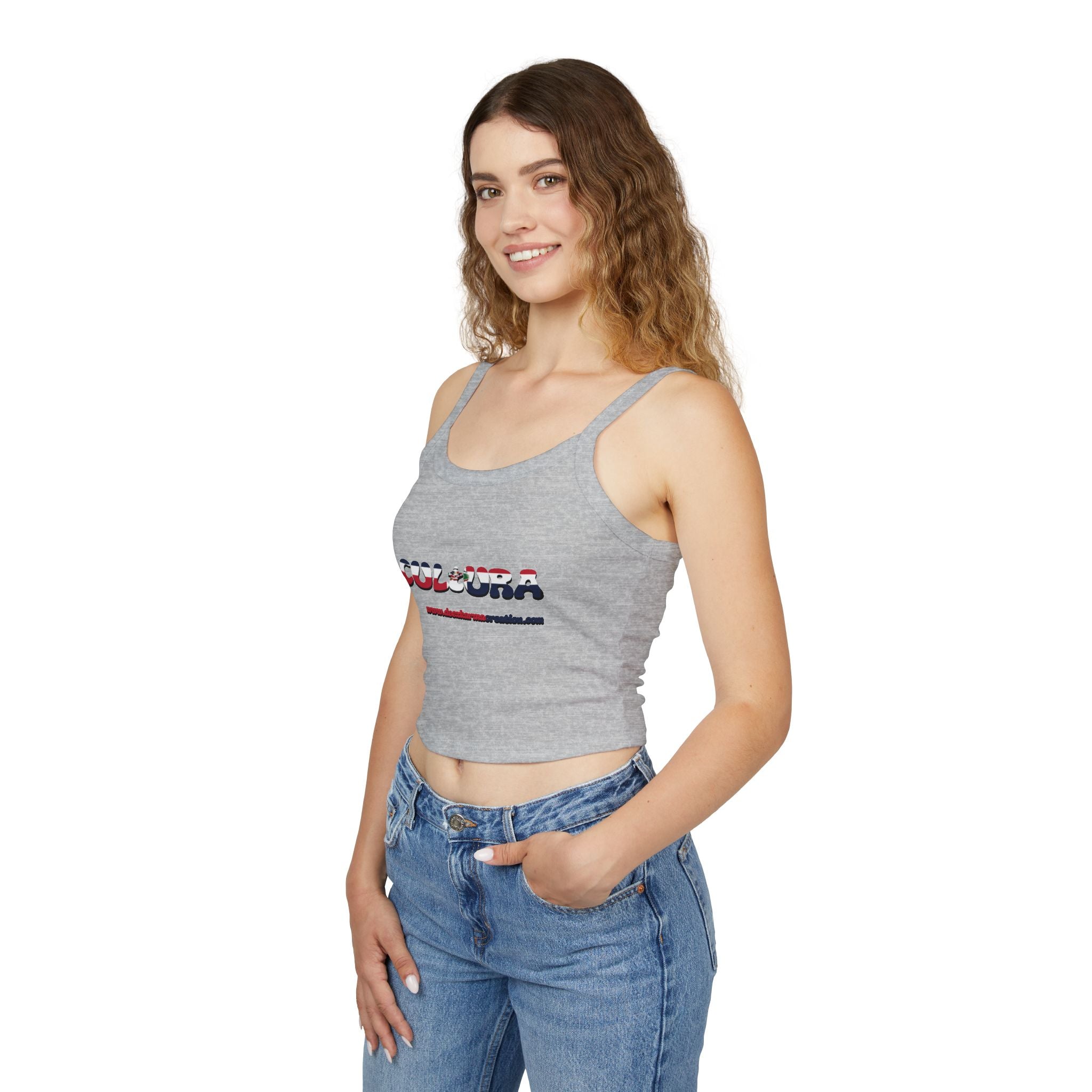 La Cultura Habla — Dominican Pride Spaghetti Strap Tank