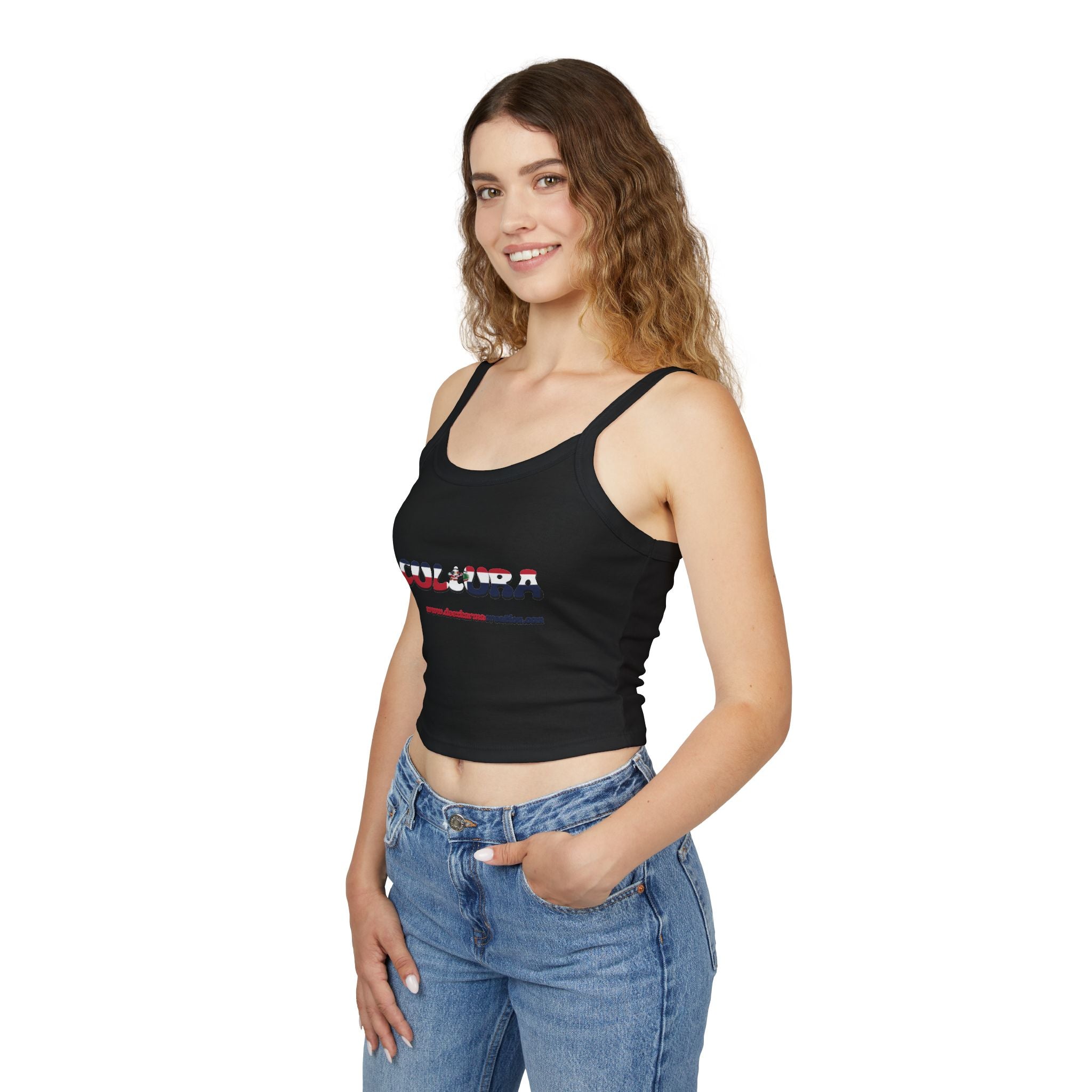 La Cultura Habla — Dominican Pride Spaghetti Strap Tank