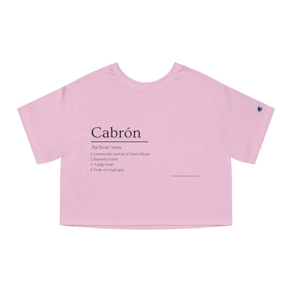 Cabrón Crop Tee | Built Different | Latina Streetwear Graphic Top