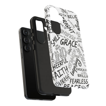 Inspirational Words Phone Case — Black & White Handlettered Positive Quotes
