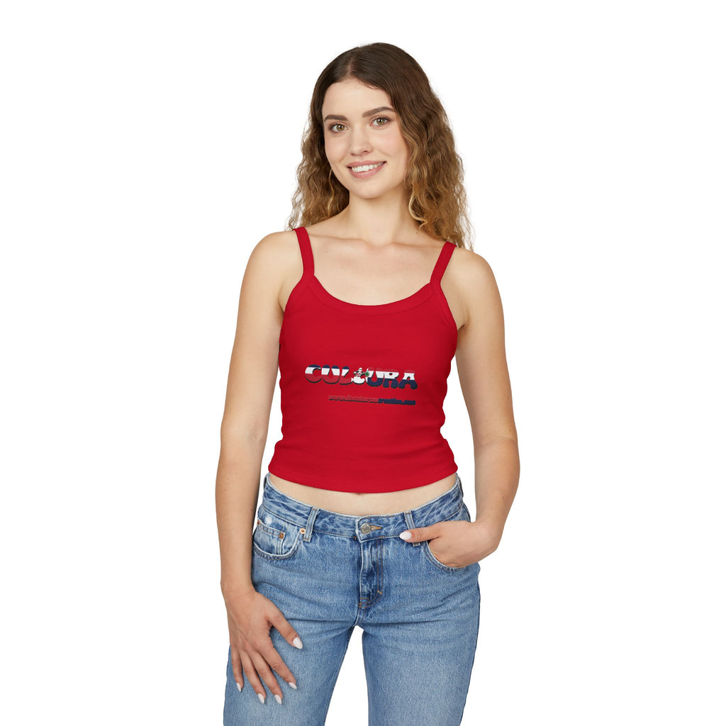 La Cultura Habla — Dominican Pride Spaghetti Strap Tank