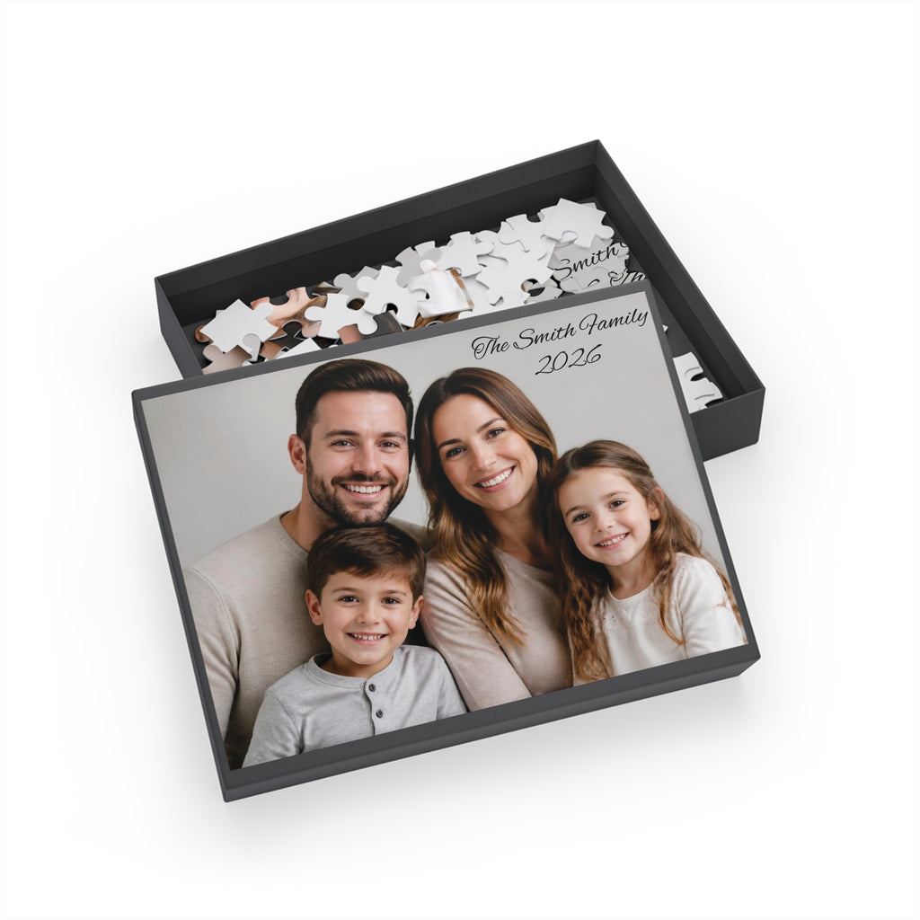 Personalized Photo Puzzle, Custom Family Picture Puzzle, Personalized Gift, Couple Gift, Anniversary Gift, Family Keepsake