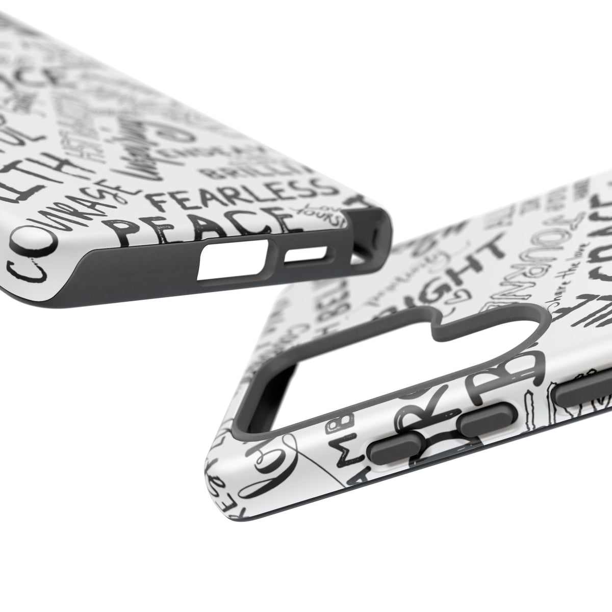 Inspirational Words Phone Case — Black & White Handlettered Positive Quotes