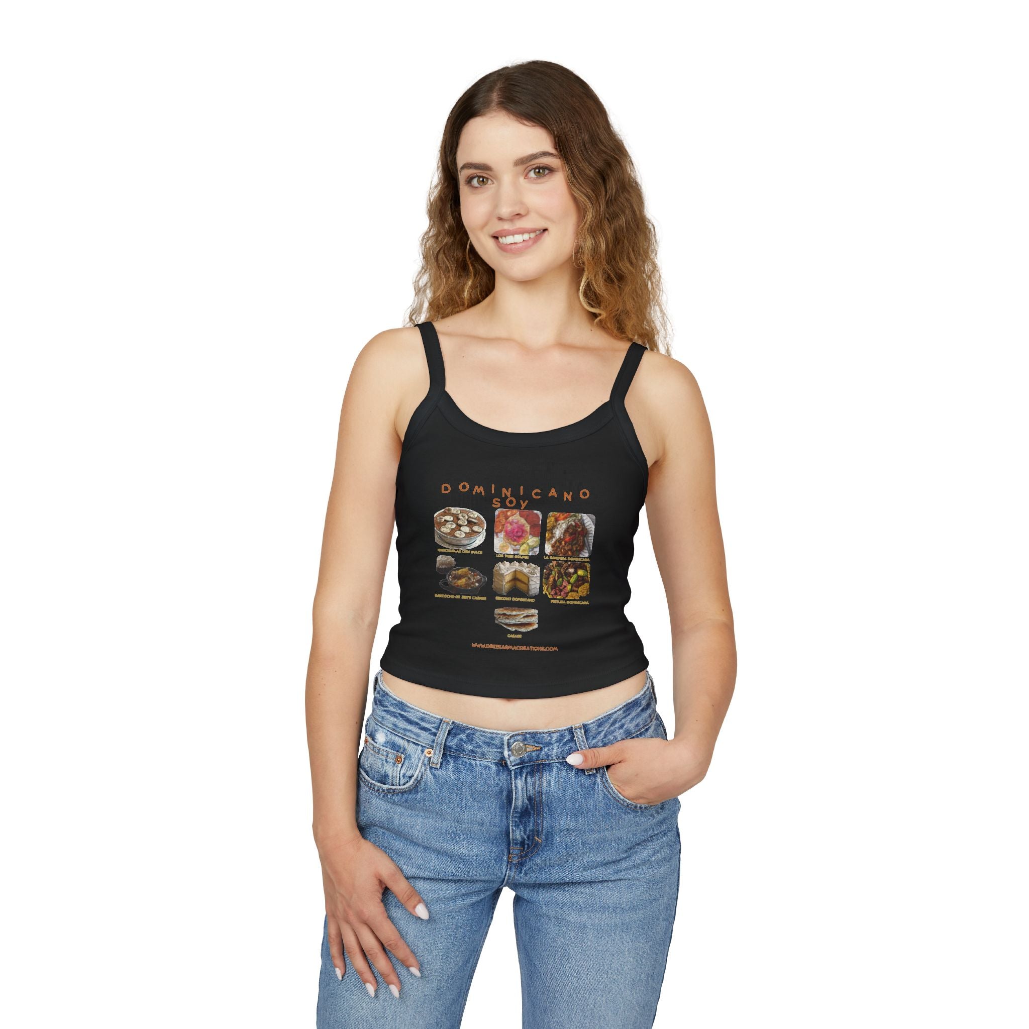 Every Dish Tells a Story — Dominicano Soy Spaghetti Strap Tank