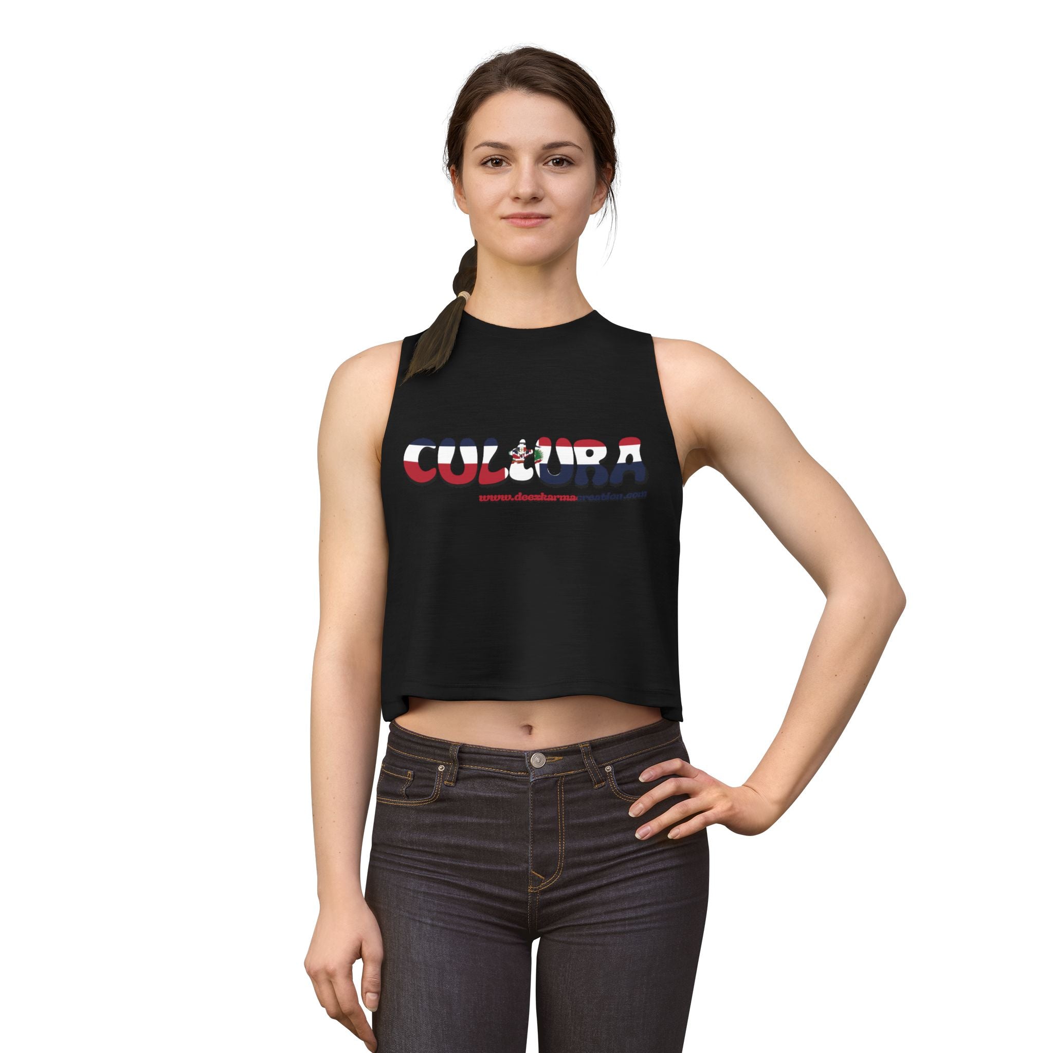 La Cultura Se Lleva — Dominican Pride Crop Tank Top