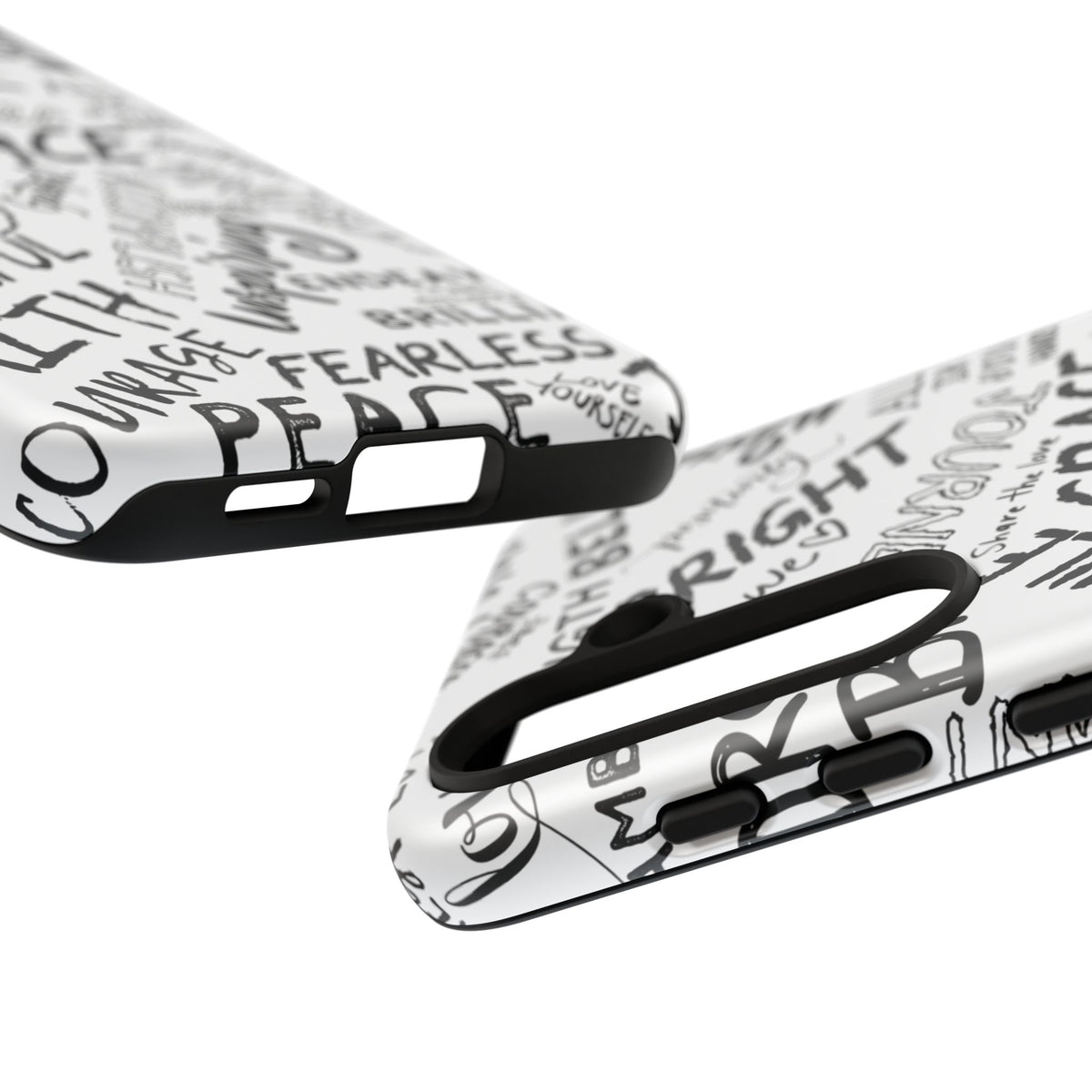 Inspirational Words Phone Case — Black & White Handlettered Positive Quotes