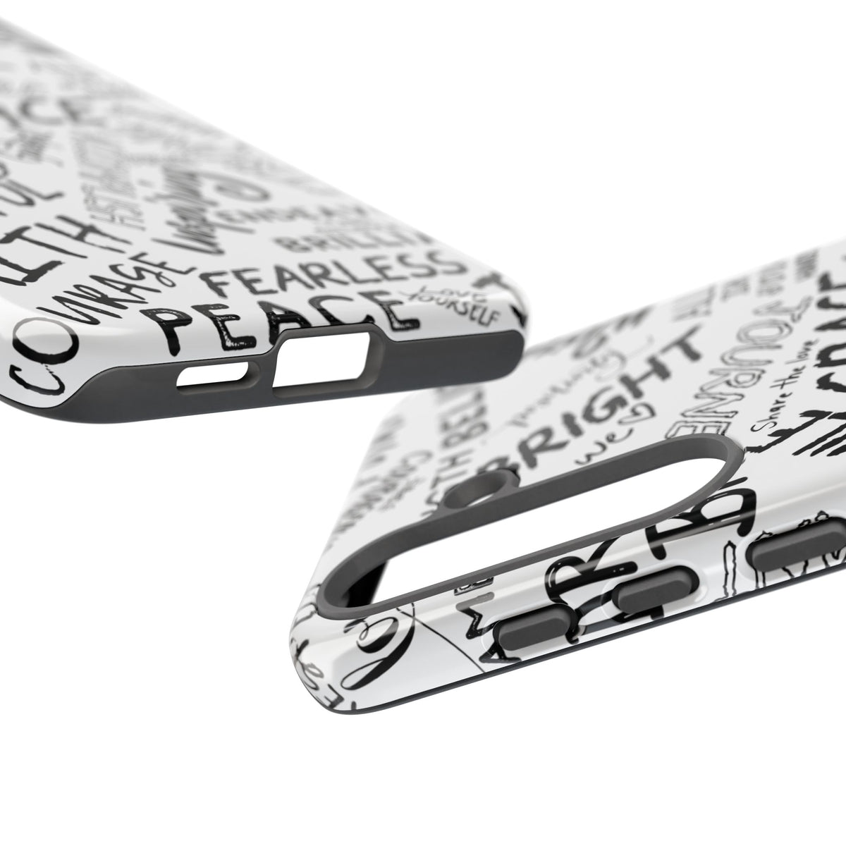 Inspirational Words Phone Case — Black & White Handlettered Positive Quotes